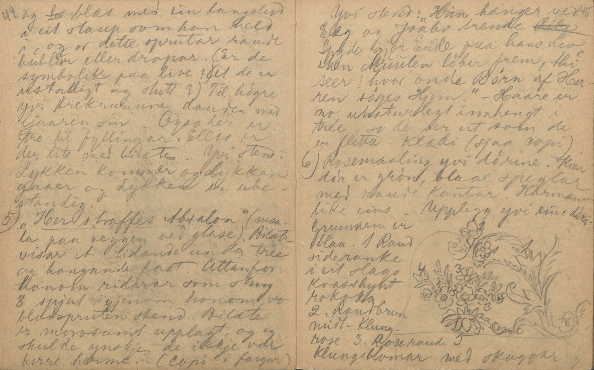 Rikard Berge, TEMU/TGM-A-1003/F/L0004/0007: 101-159 / 110 Ål i Hallingdal, 1908, p. 44-45