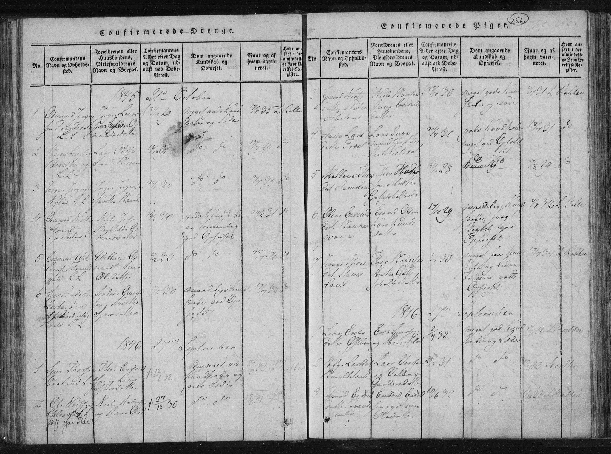 Vikedal sokneprestkontor, AV/SAST-A-101840/01/IV: Parish register (official) no. A 4, 1816-1850, p. 256