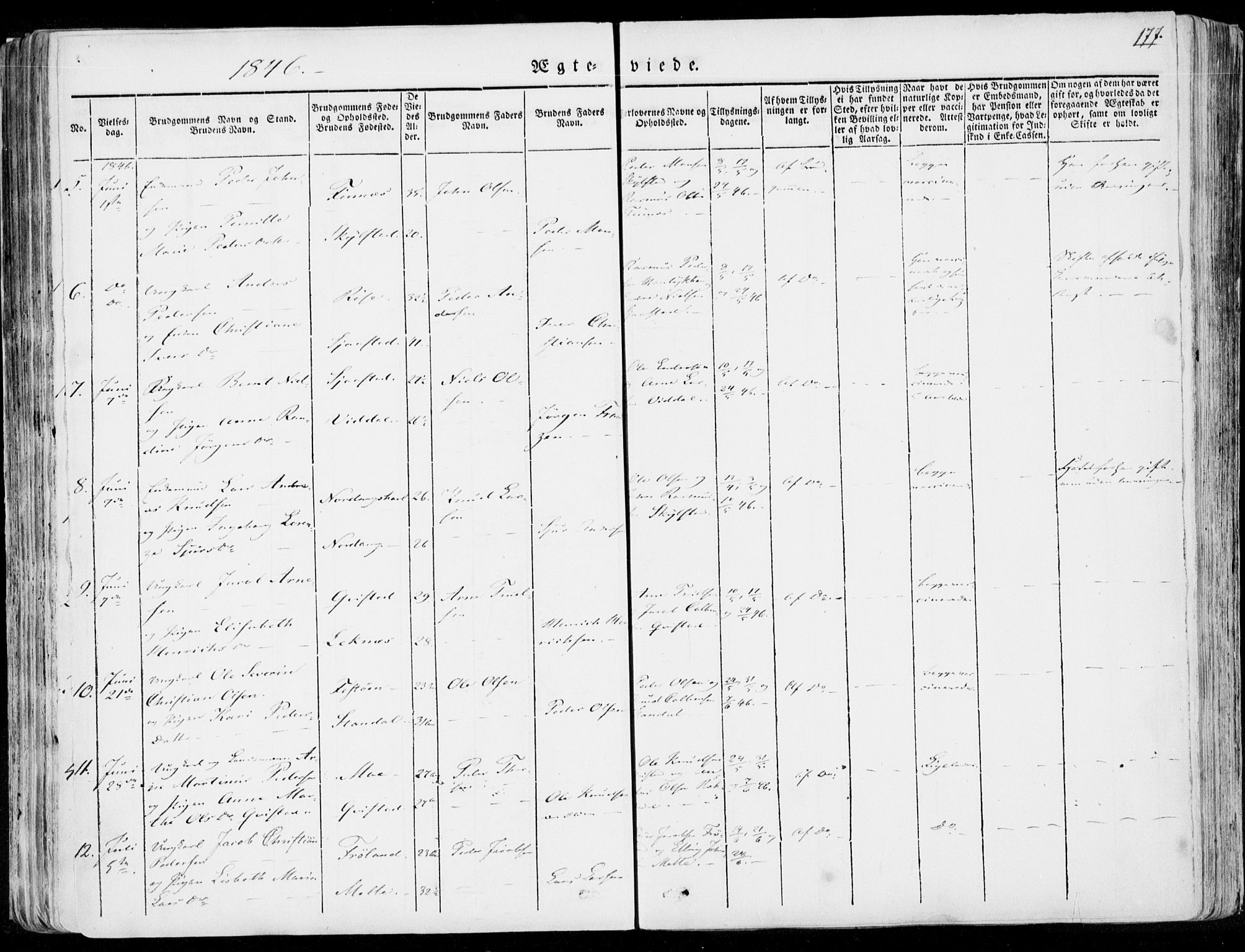 Ministerialprotokoller, klokkerbøker og fødselsregistre - Møre og Romsdal, AV/SAT-A-1454/515/L0208: Parish register (official) no. 515A04, 1830-1846, p. 177