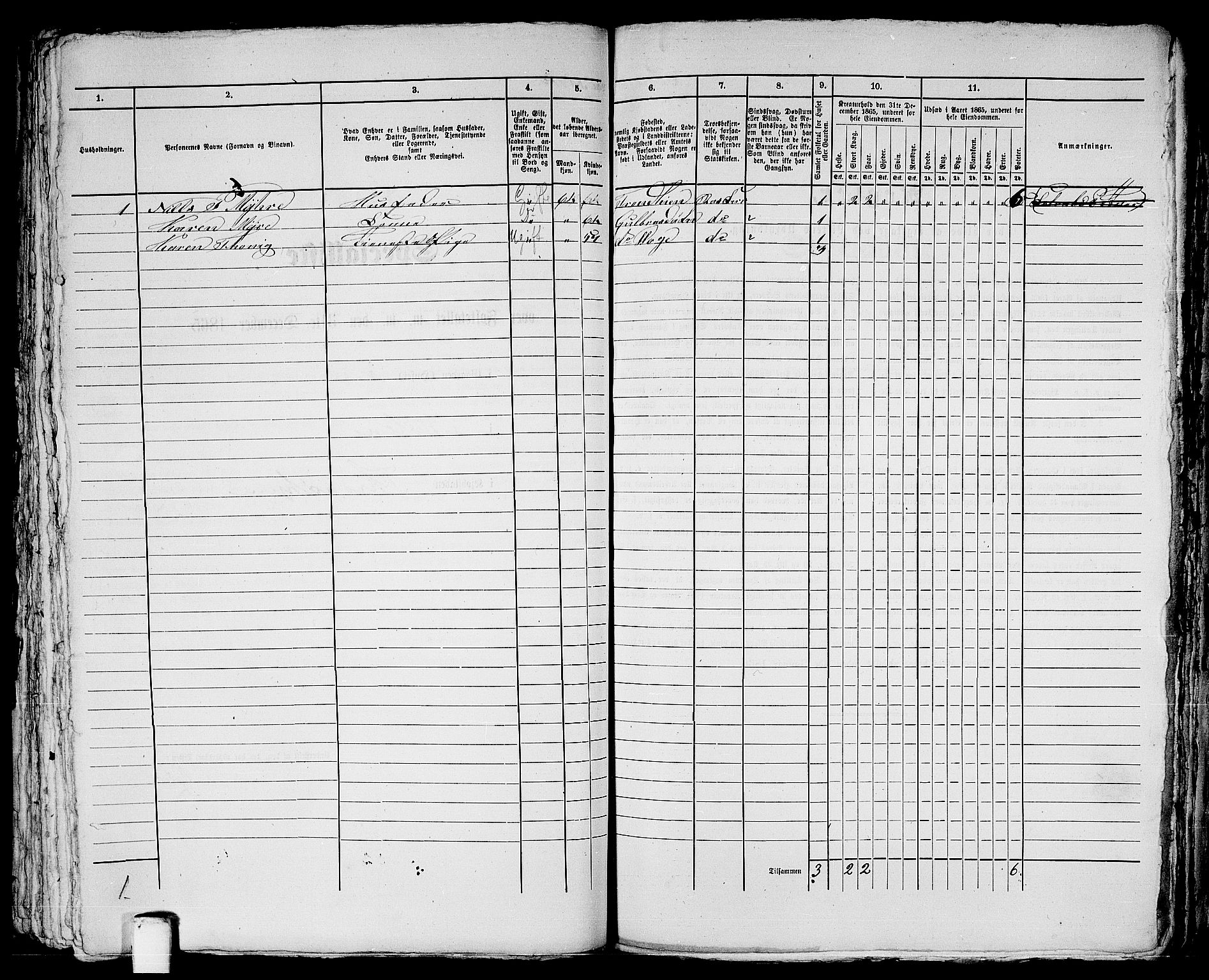 RA, 1865 census for Trondheim, 1865, p. 1903