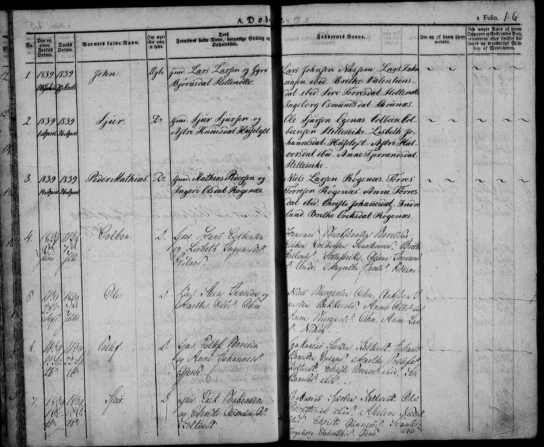 Skjold sokneprestkontor, AV/SAST-A-101847/H/Ha/Haa/L0005: Parish register (official) no. A 5, 1830-1856, p. 16