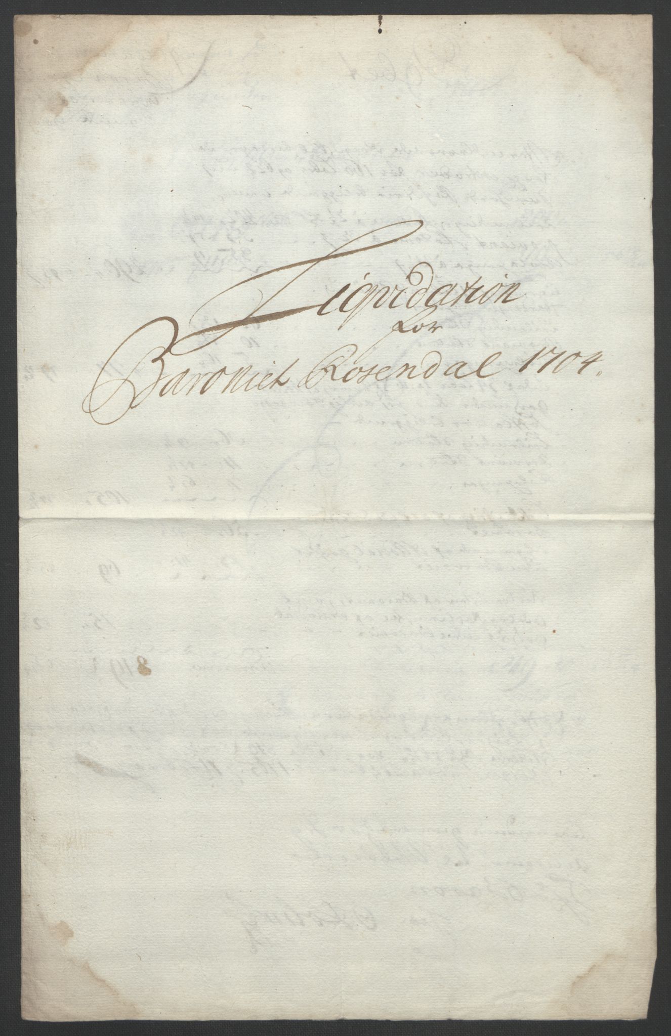 Rentekammeret inntil 1814, Reviderte regnskaper, Fogderegnskap, AV/RA-EA-4092/R49/L3138: Fogderegnskap Rosendal Baroni, 1691-1714, p. 161