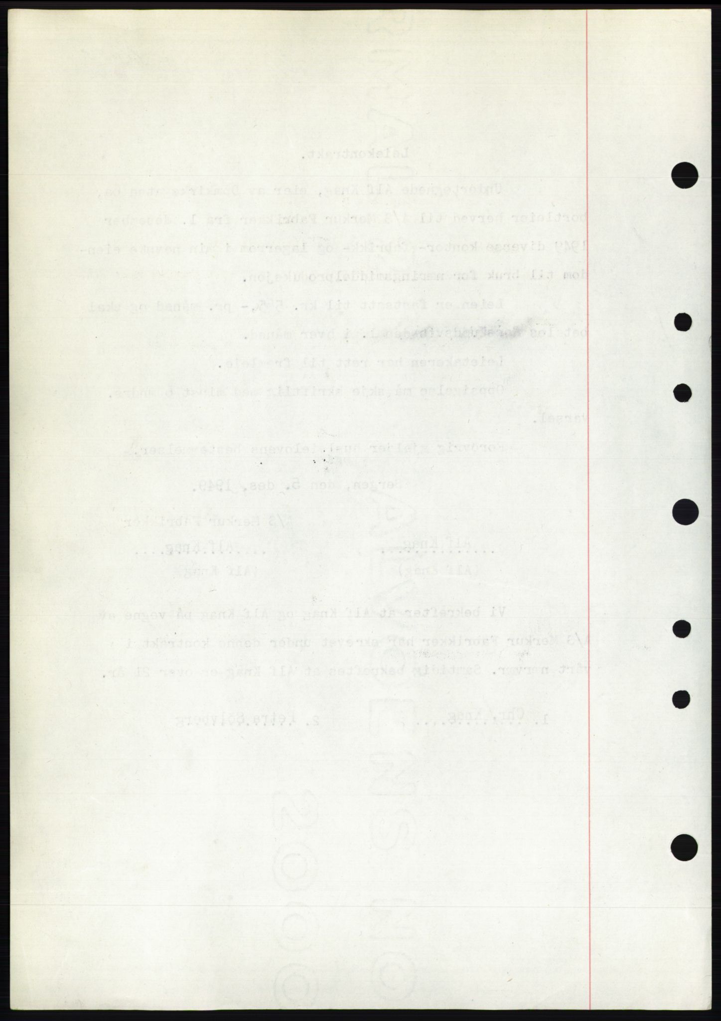 Byfogd og Byskriver i Bergen, AV/SAB-A-3401/03/03Bd/L0003: Mortgage book no. B29-39, 1947-1950, Diary no: : 11053/1949