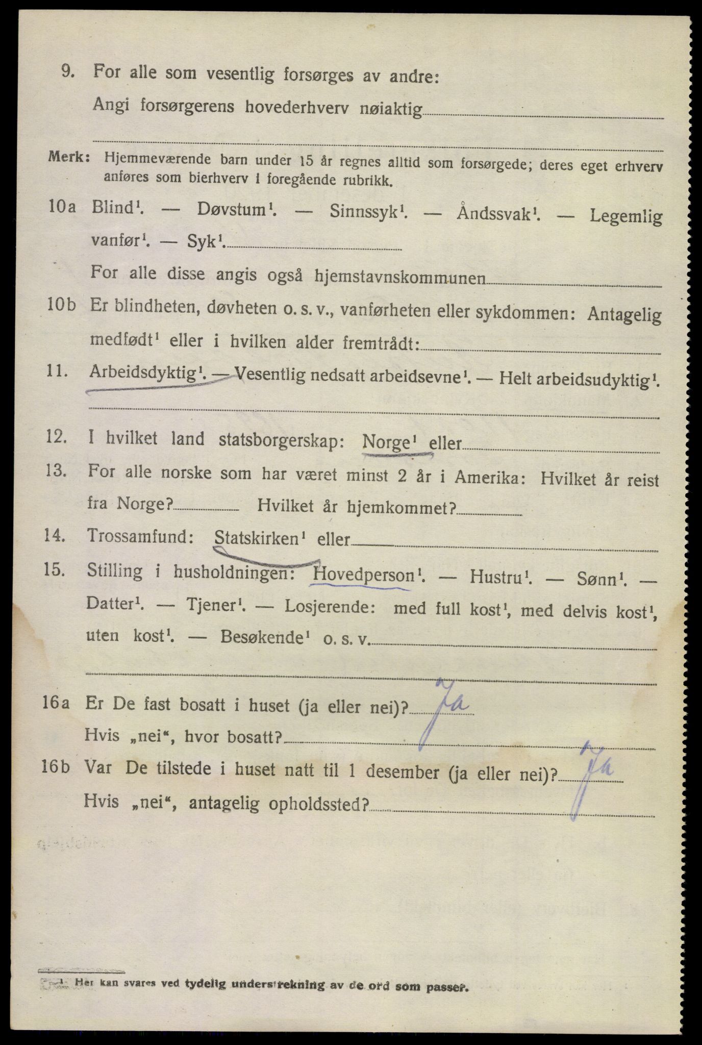 SAKO, 1920 census for Stokke, 1920, p. 2431