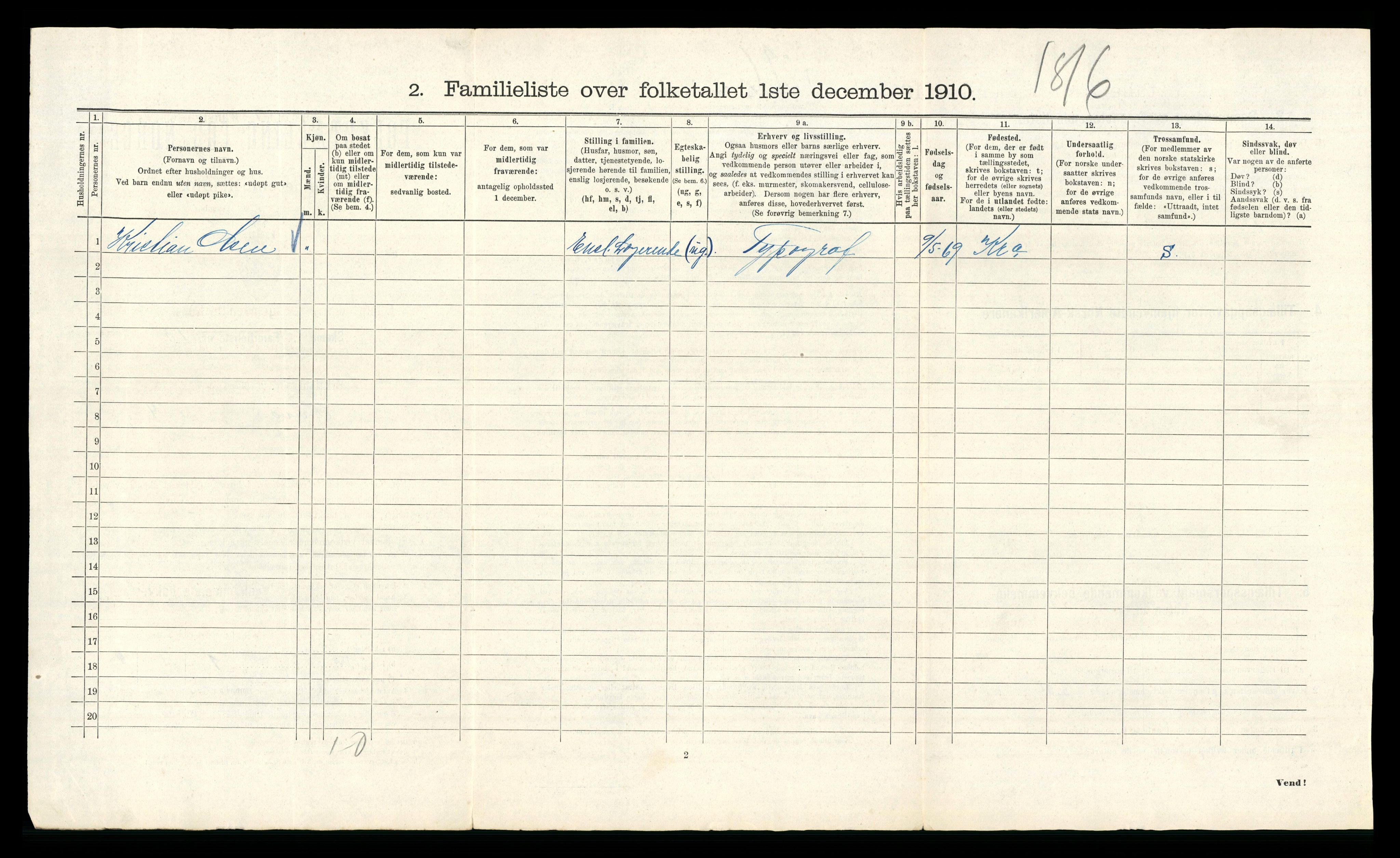 RA, 1910 census for Kristiania, 1910, p. 26240