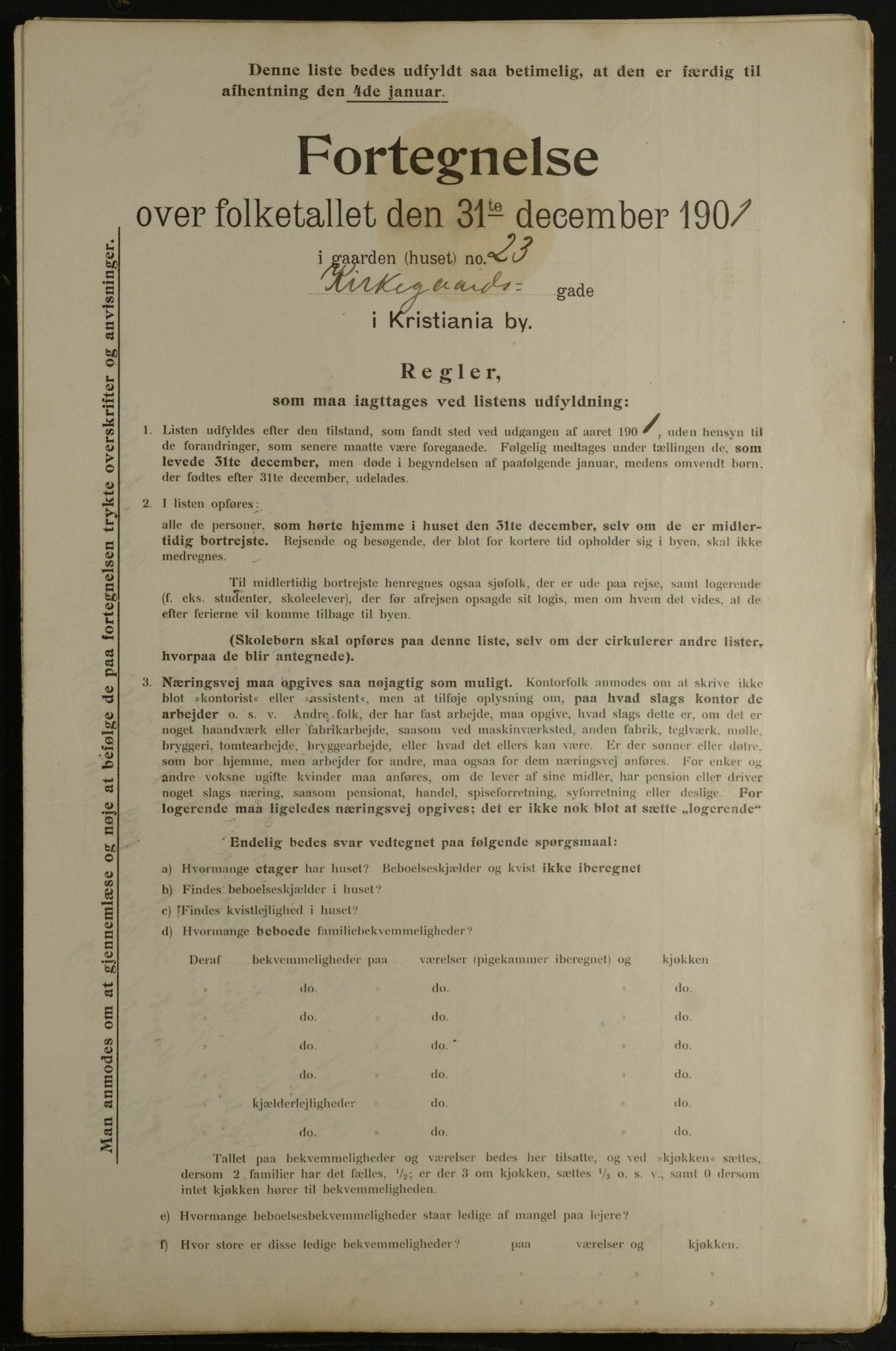 OBA, Municipal Census 1901 for Kristiania, 1901, p. 7842