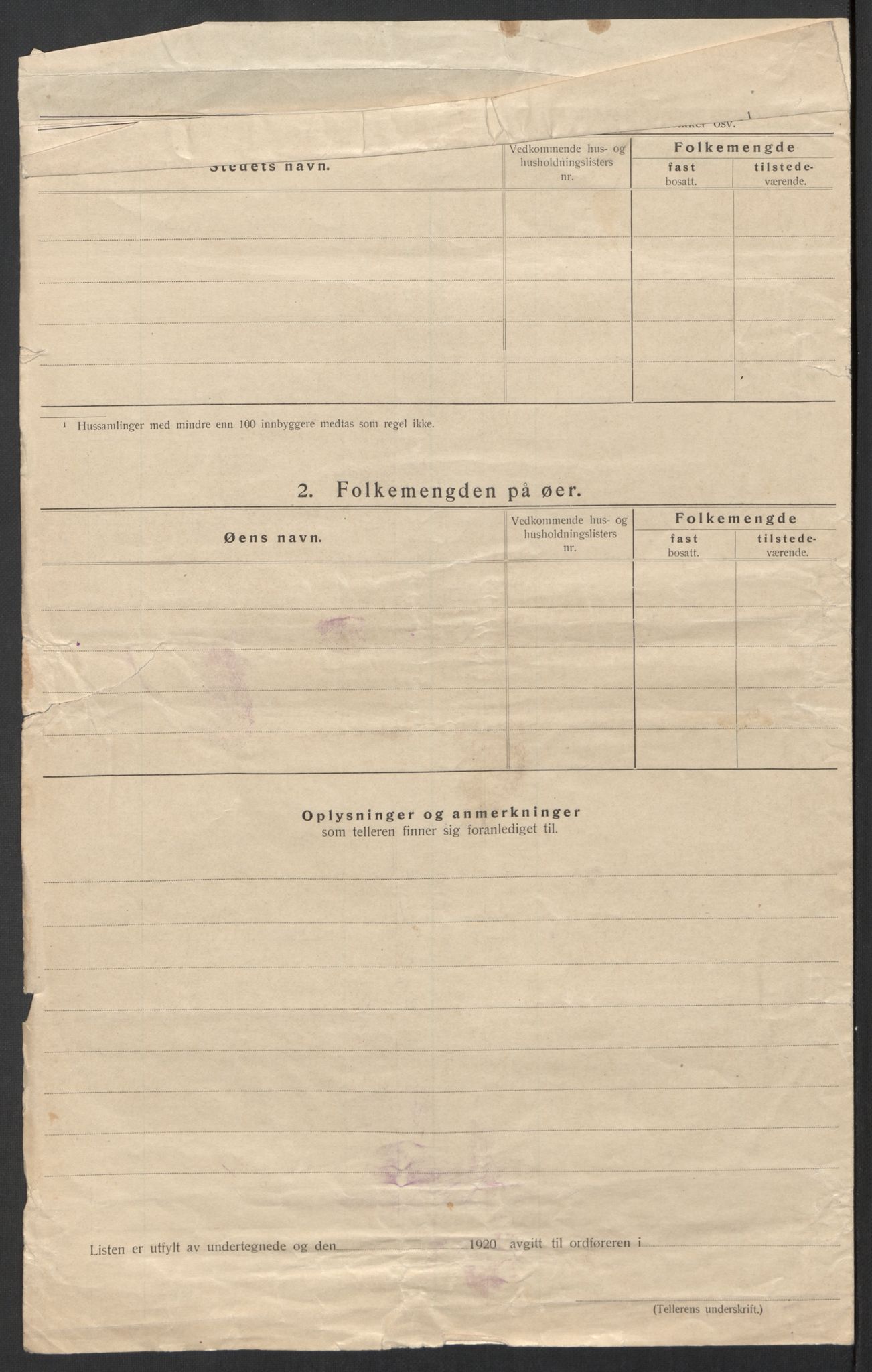 SAT, 1920 census for Beiarn, 1920, p. 32