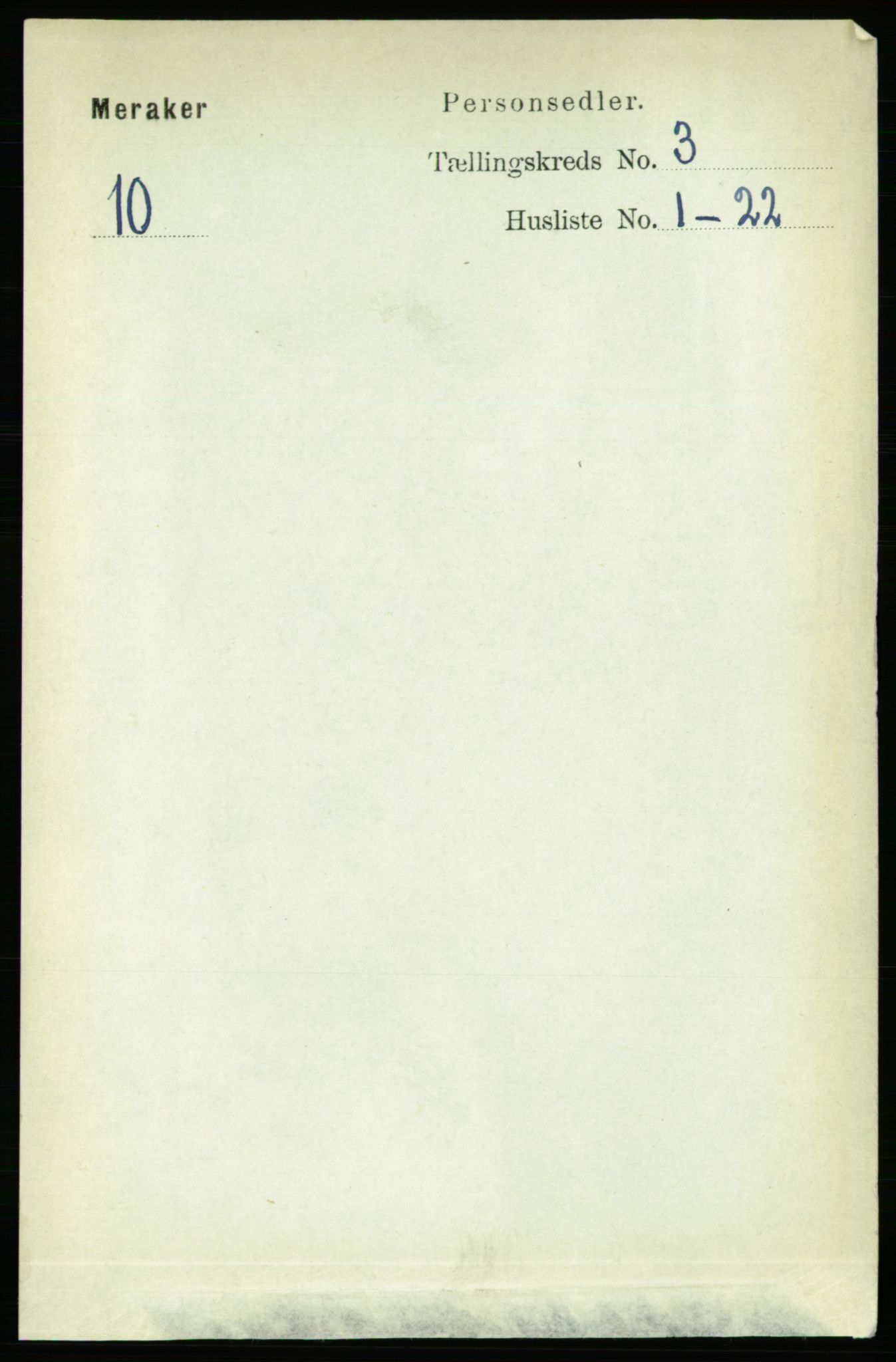 RA, 1891 census for 1711 Meråker, 1891, p. 1122