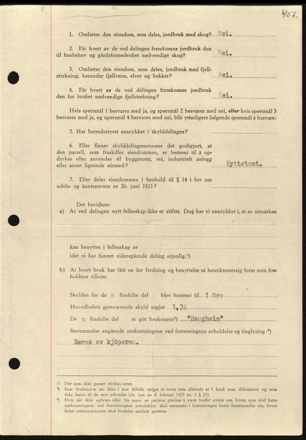 Nordmøre sorenskriveri, AV/SAT-A-4132/1/2/2Ca: Mortgage book no. A97, 1944-1944, Diary no: : 643/1944