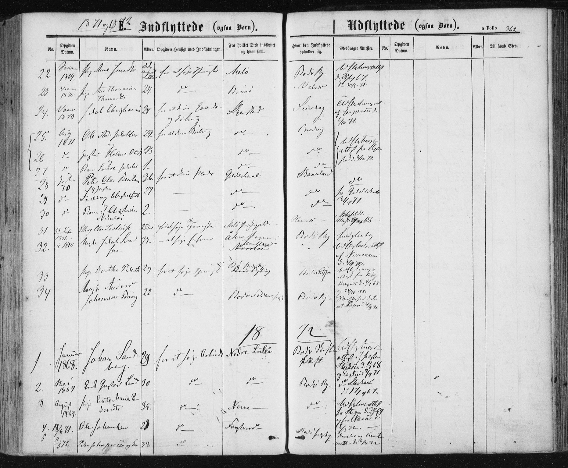Ministerialprotokoller, klokkerbøker og fødselsregistre - Nordland, AV/SAT-A-1459/801/L0008: Parish register (official) no. 801A08, 1864-1875, p. 362