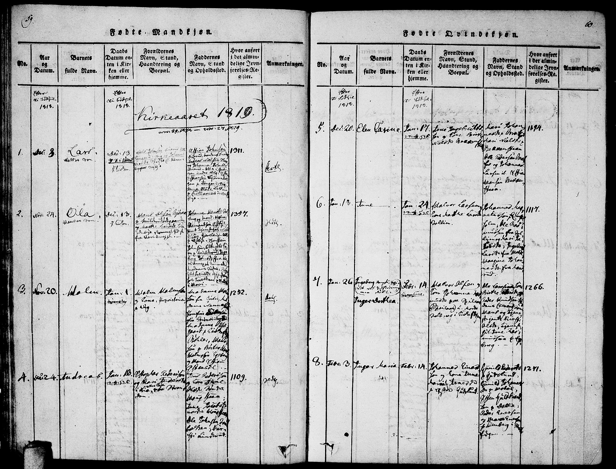 Enebakk prestekontor Kirkebøker, AV/SAO-A-10171c/F/Fa/L0005: Parish register (official) no. I 5, 1790-1825, p. 59-60