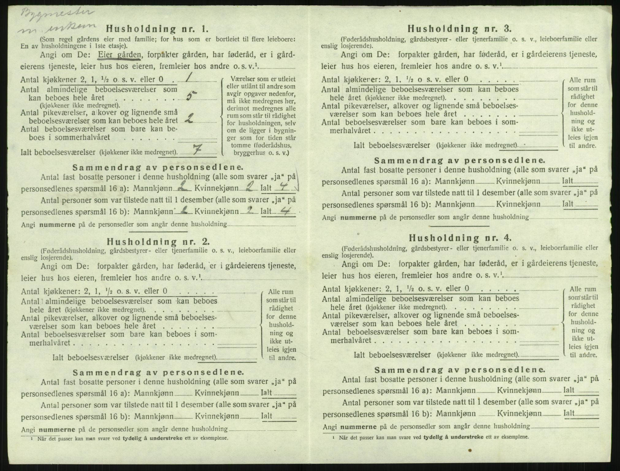 SAK, 1920 census for Landvik, 1920, p. 35