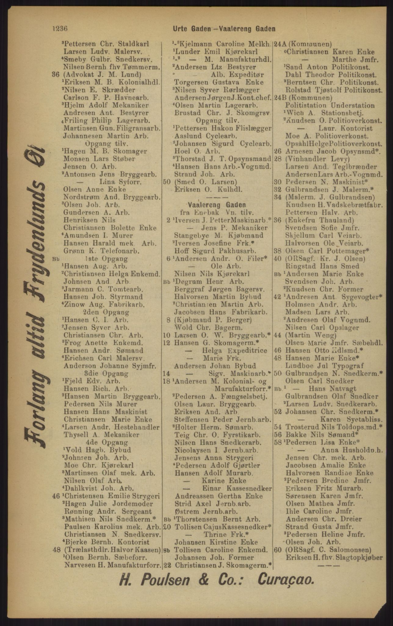 Kristiania/Oslo adressebok, PUBL/-, 1902, p. 1236