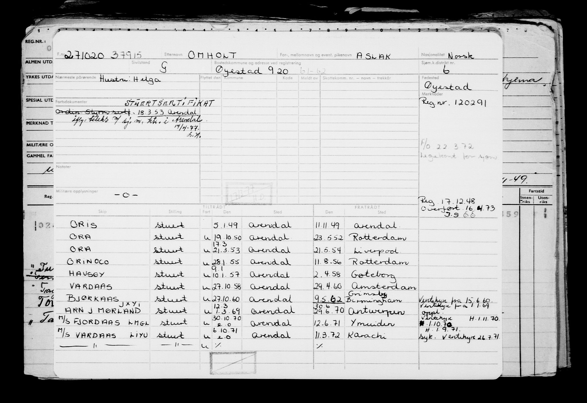 Direktoratet for sjømenn, AV/RA-S-3545/G/Gb/L0186: Hovedkort, 1920, p. 674