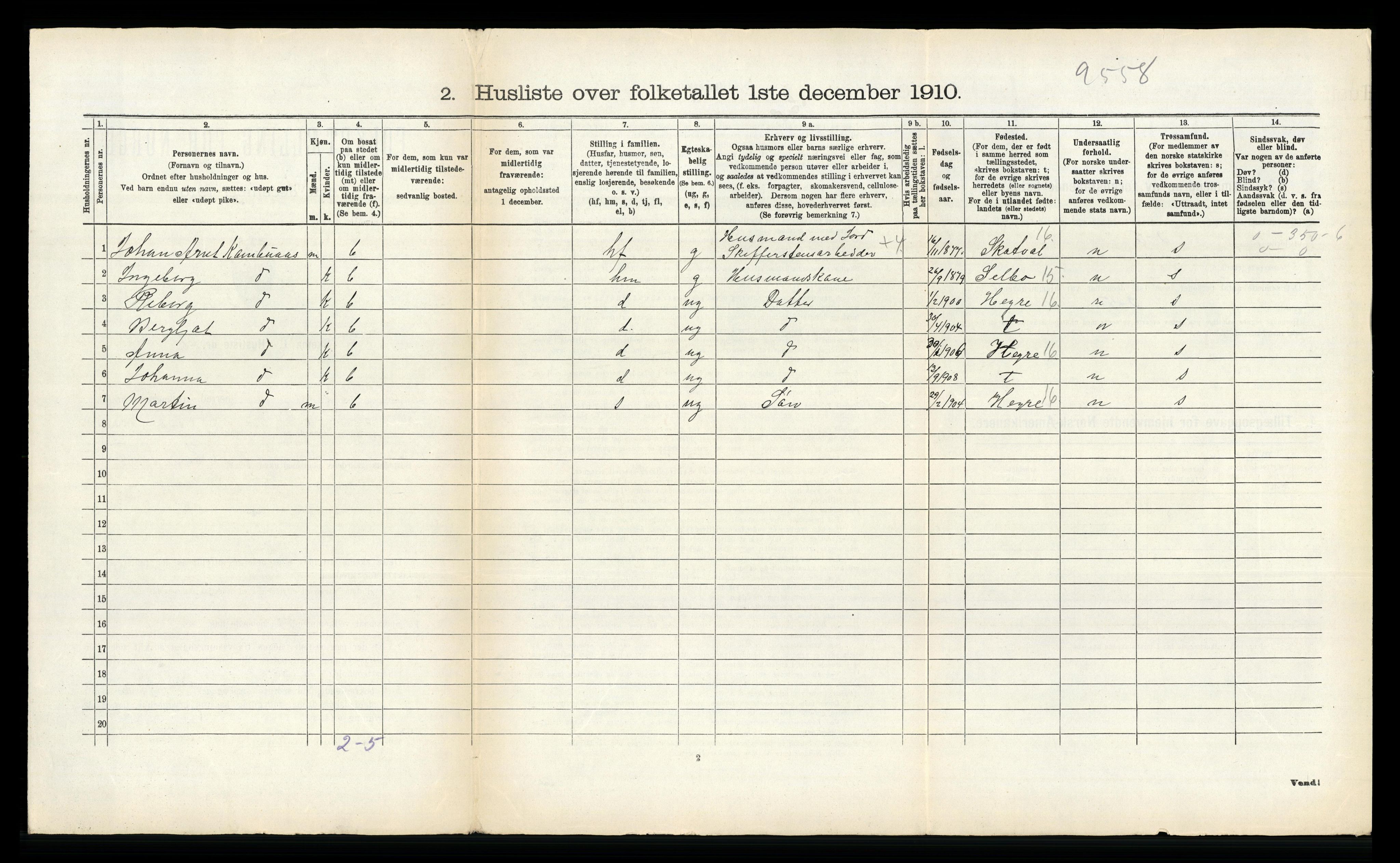 RA, 1910 census for Stjørdal, 1910, p. 1085