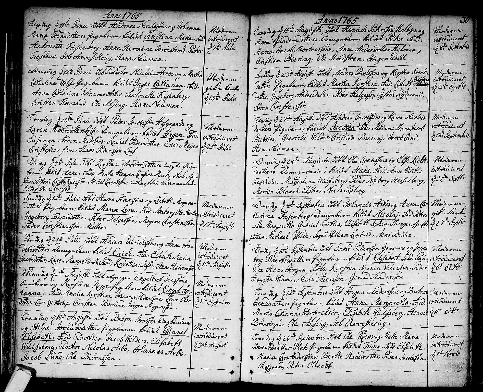 Strømsø kirkebøker, AV/SAKO-A-246/F/Fa/L0009: Parish register (official) no. I 9, 1752-1791, p. 30