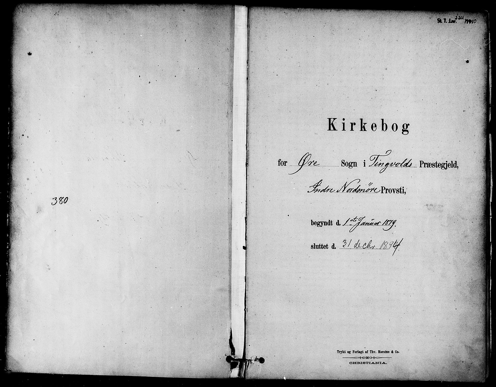 Ministerialprotokoller, klokkerbøker og fødselsregistre - Møre og Romsdal, SAT/A-1454/584/L0967: Parish register (official) no. 584A07, 1879-1894