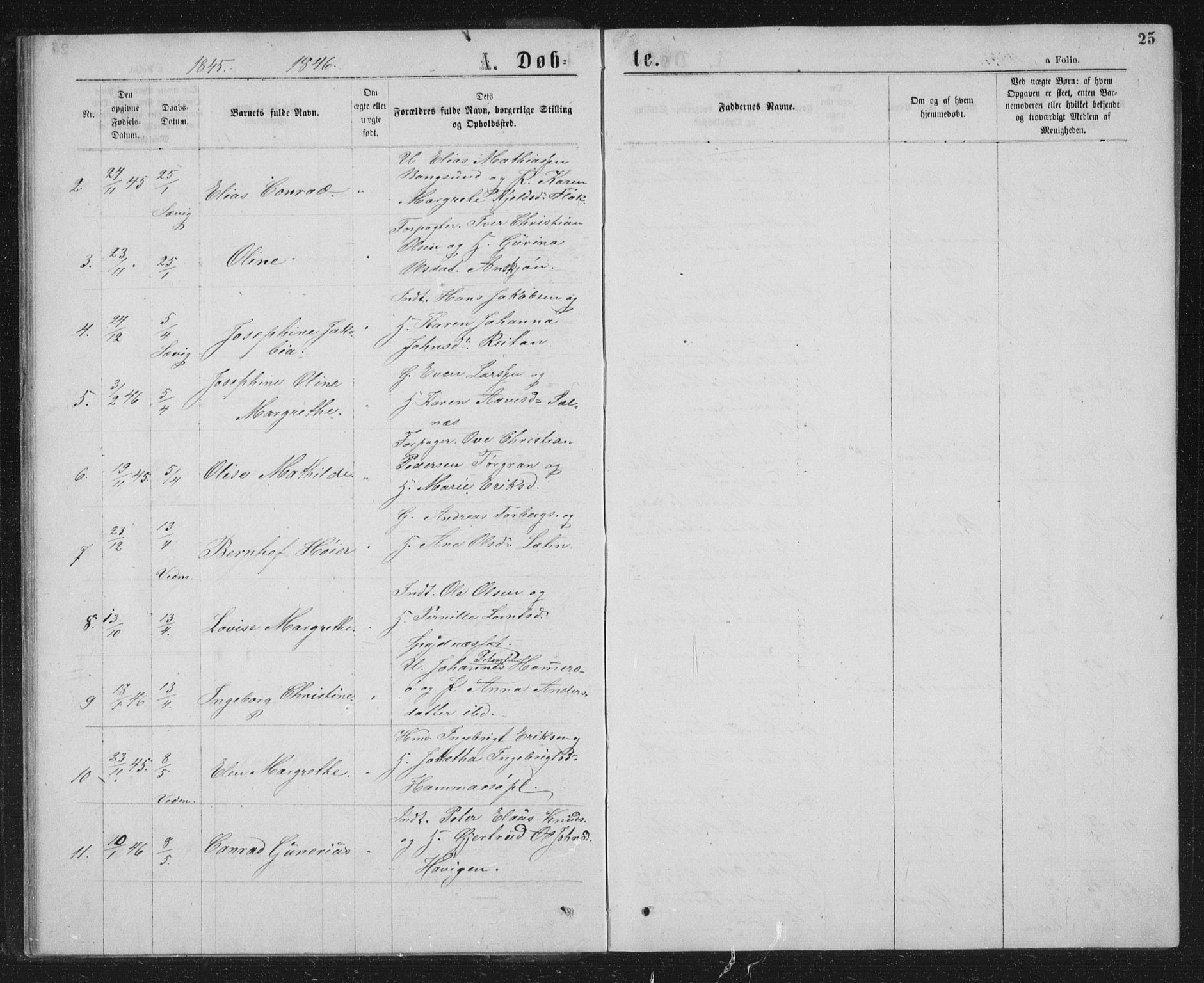 Ministerialprotokoller, klokkerbøker og fødselsregistre - Nord-Trøndelag, SAT/A-1458/768/L0566: Parish register (official) no. 768A01, 1836-1865, p. 25
