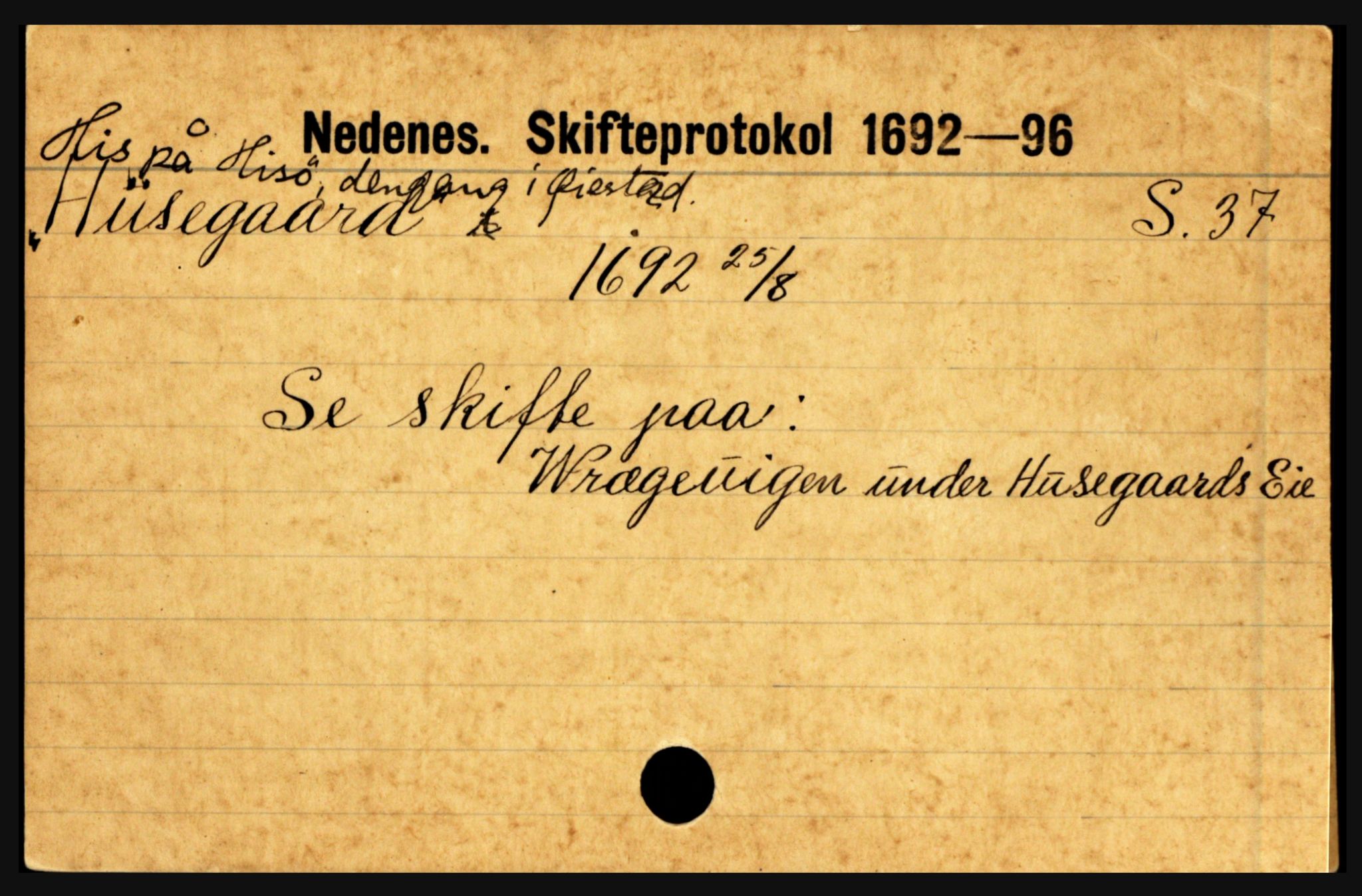 Nedenes sorenskriveri før 1824, AV/SAK-1221-0007/H, p. 12151