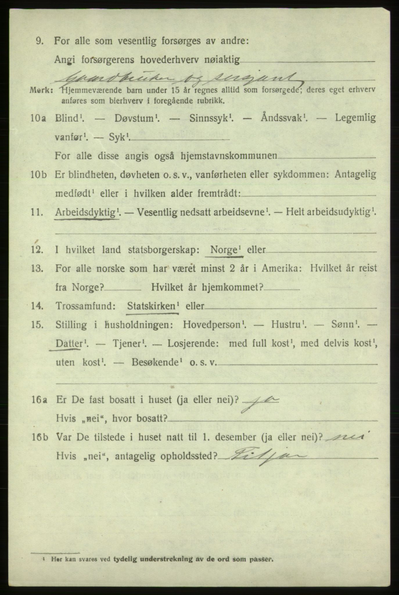 SAB, 1920 census for Vikebygd, 1920, p. 818