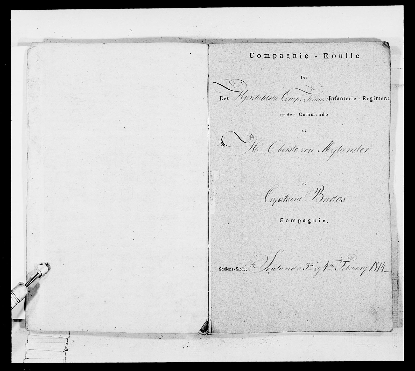 Generalitets- og kommissariatskollegiet, Det kongelige norske kommissariatskollegium, AV/RA-EA-5420/E/Eh/L0117: Telemarkske nasjonale infanteriregiment, 1812-1814, p. 217