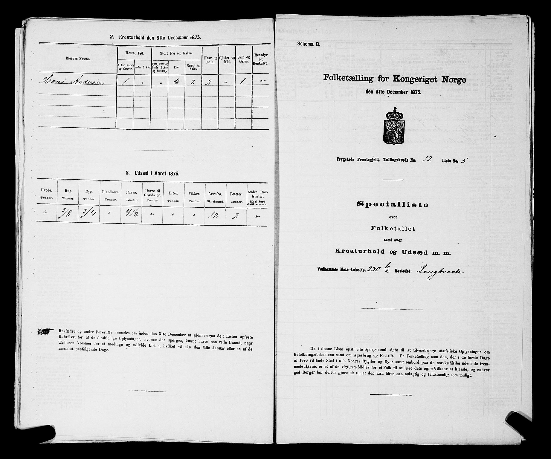 RA, 1875 census for 0122P Trøgstad, 1875, p. 1322