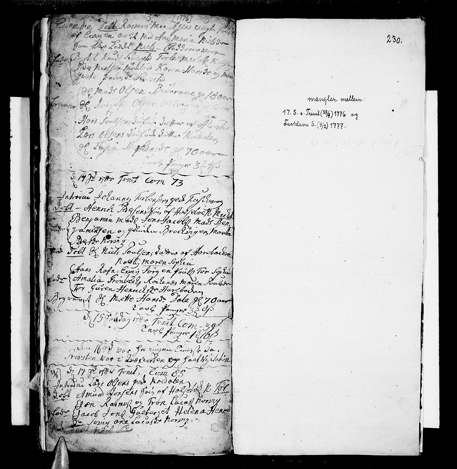Trondenes sokneprestkontor, SATØ/S-1319/H/Ha/L0001kirke: Parish register (official) no. 1, 1744-1777, p. 230
