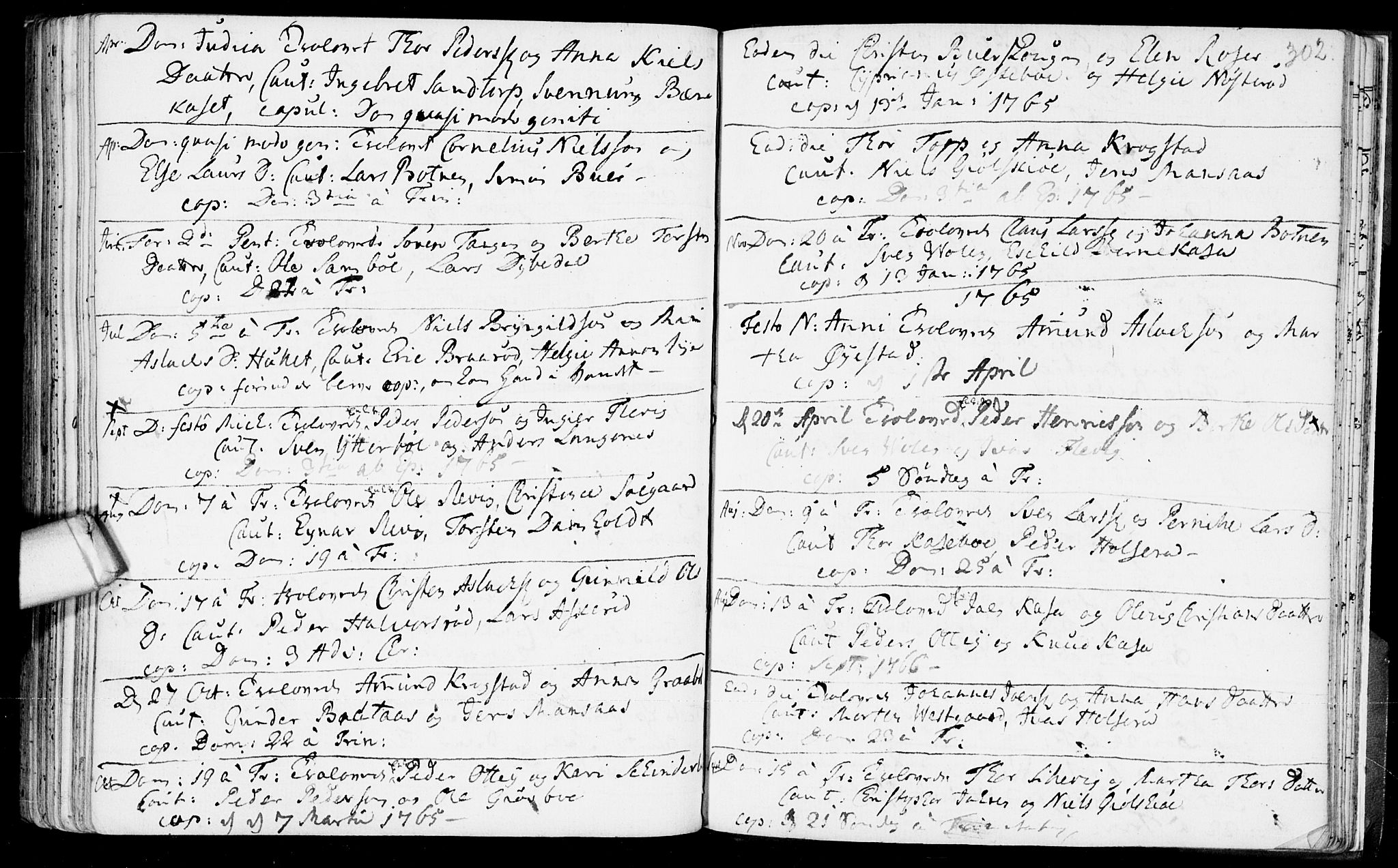 Aremark prestekontor Kirkebøker, SAO/A-10899/F/Fb/L0002: Parish register (official) no.  II 2, 1745-1795, p. 302