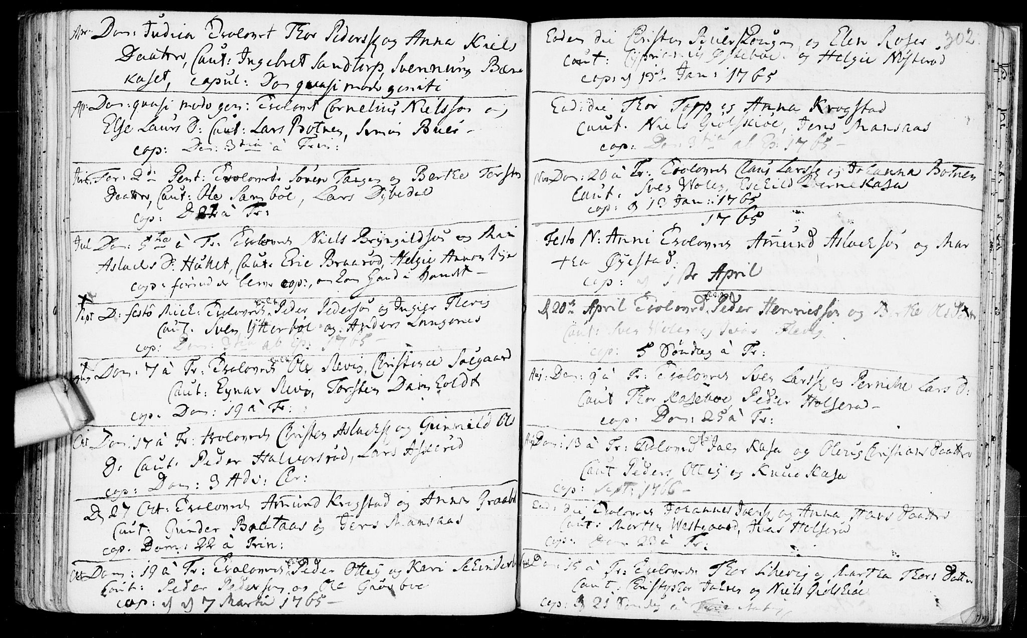 Aremark prestekontor Kirkebøker, AV/SAO-A-10899/F/Fb/L0002: Parish register (official) no.  II 2, 1745-1795, p. 302