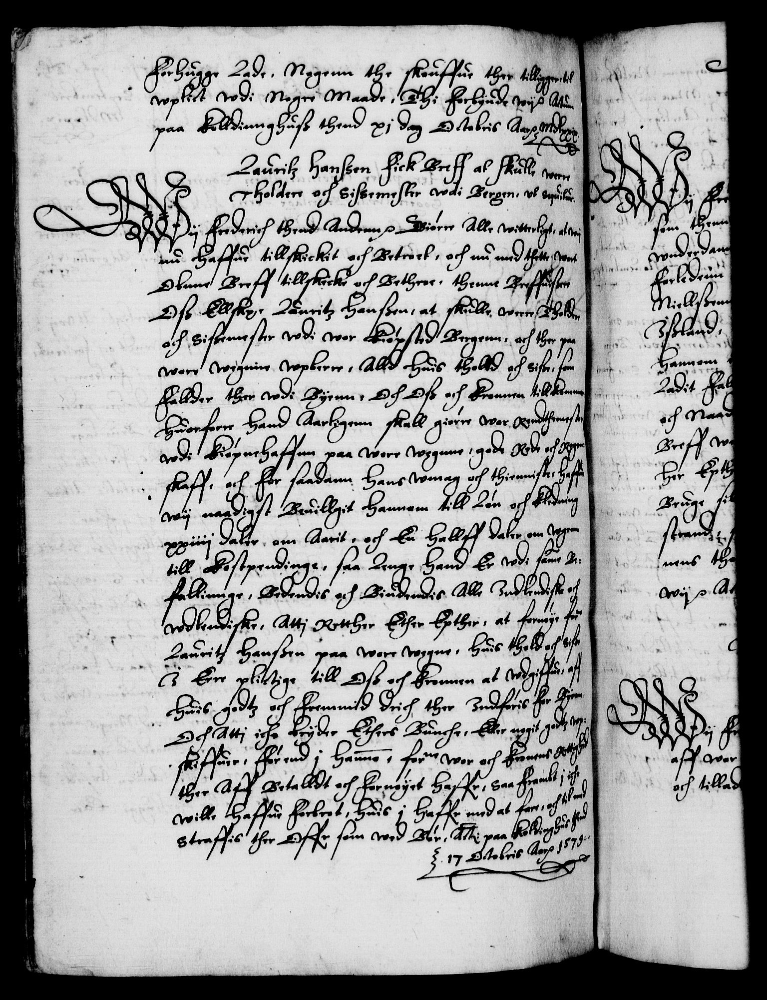 Danske Kanselli 1572-1799, RA/EA-3023/F/Fc/Fca/Fcaa/L0001: Norske registre (mikrofilm), 1572-1588, p. 282b