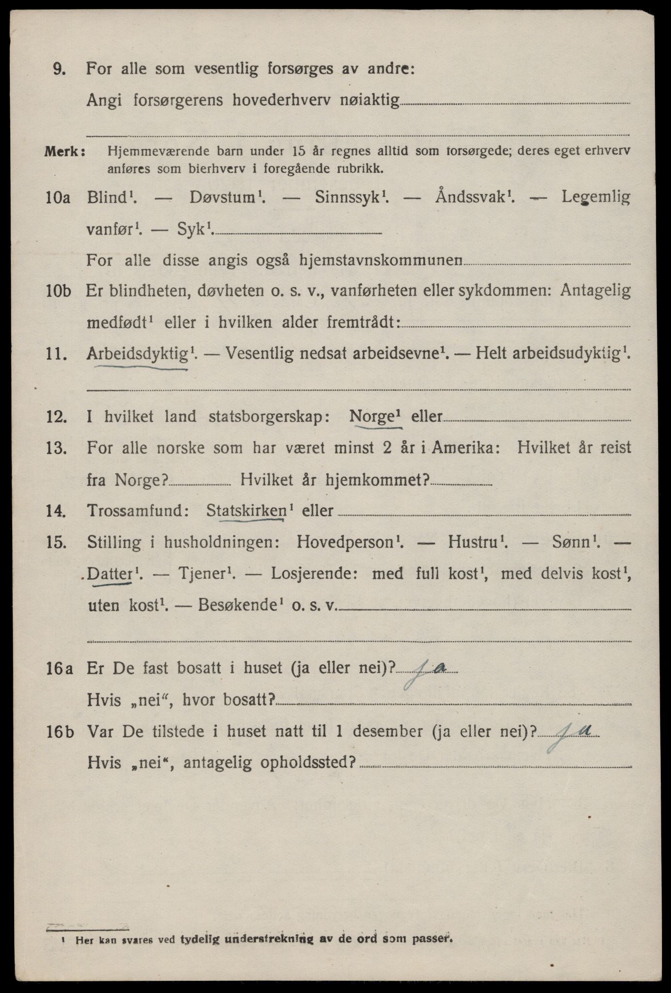 SAST, 1920 census for Hjelmeland, 1920, p. 1508