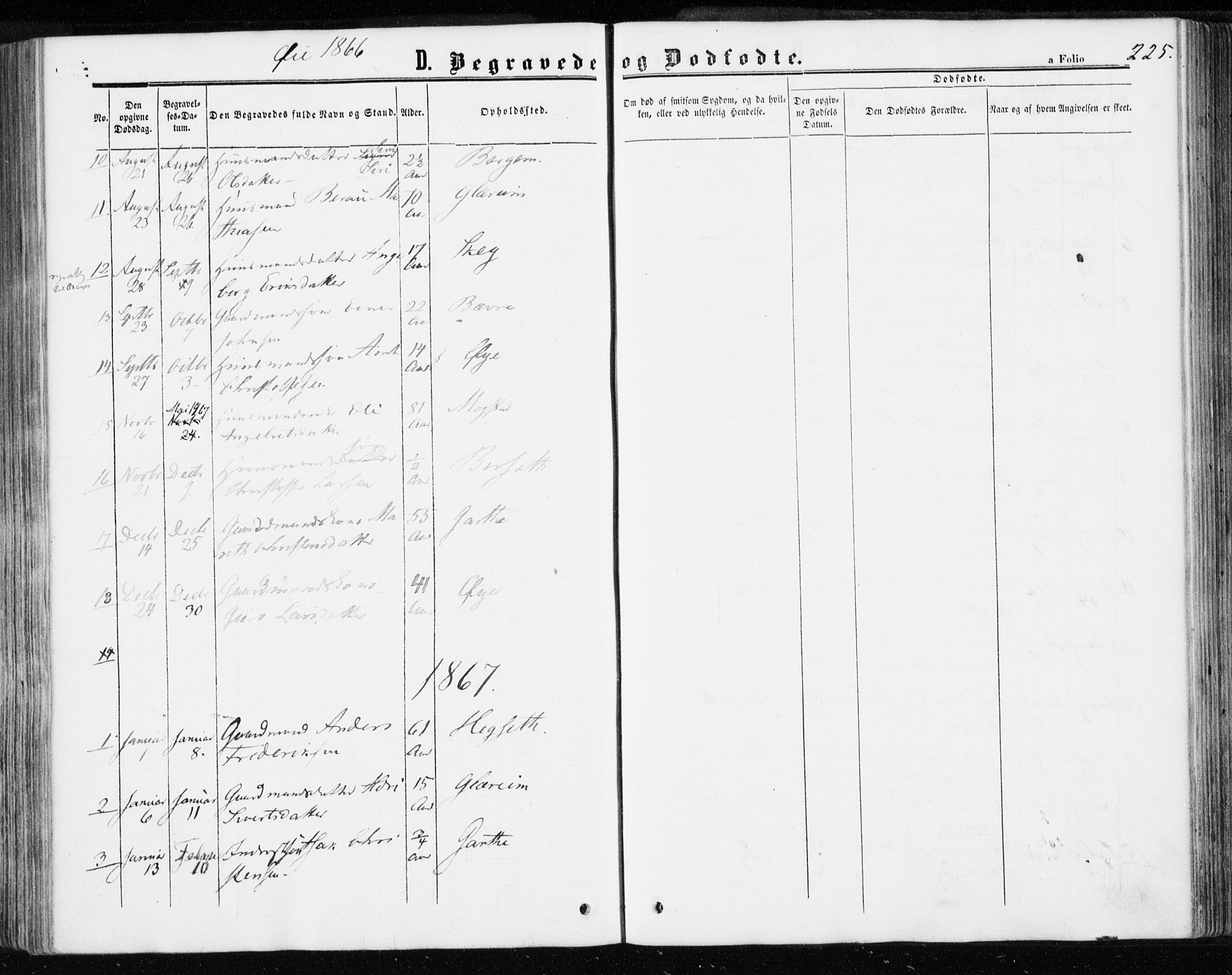 Ministerialprotokoller, klokkerbøker og fødselsregistre - Møre og Romsdal, AV/SAT-A-1454/595/L1045: Parish register (official) no. 595A07, 1863-1873, p. 225