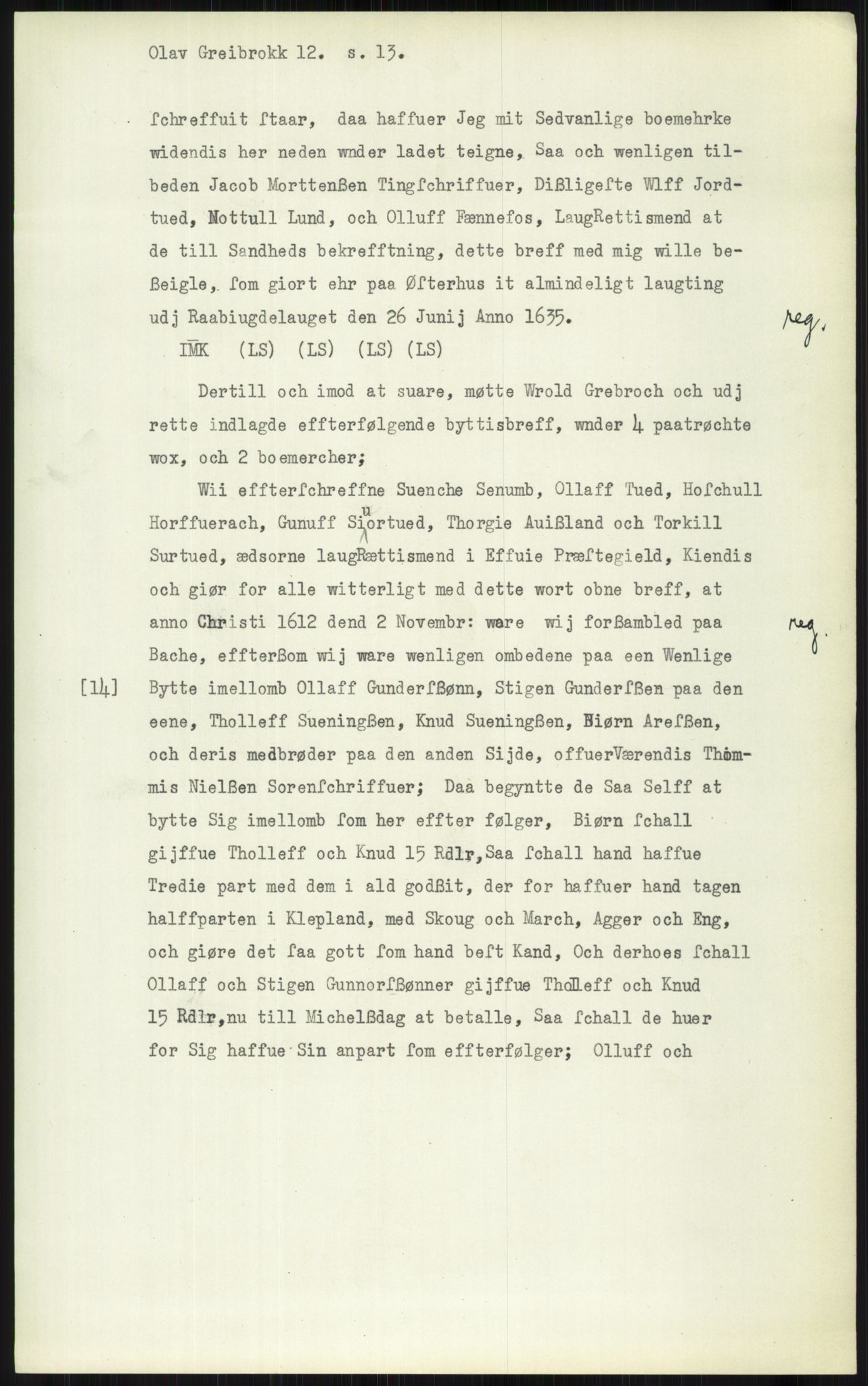 Samlinger til kildeutgivelse, Diplomavskriftsamlingen, AV/RA-EA-4053/H/Ha, p. 1507