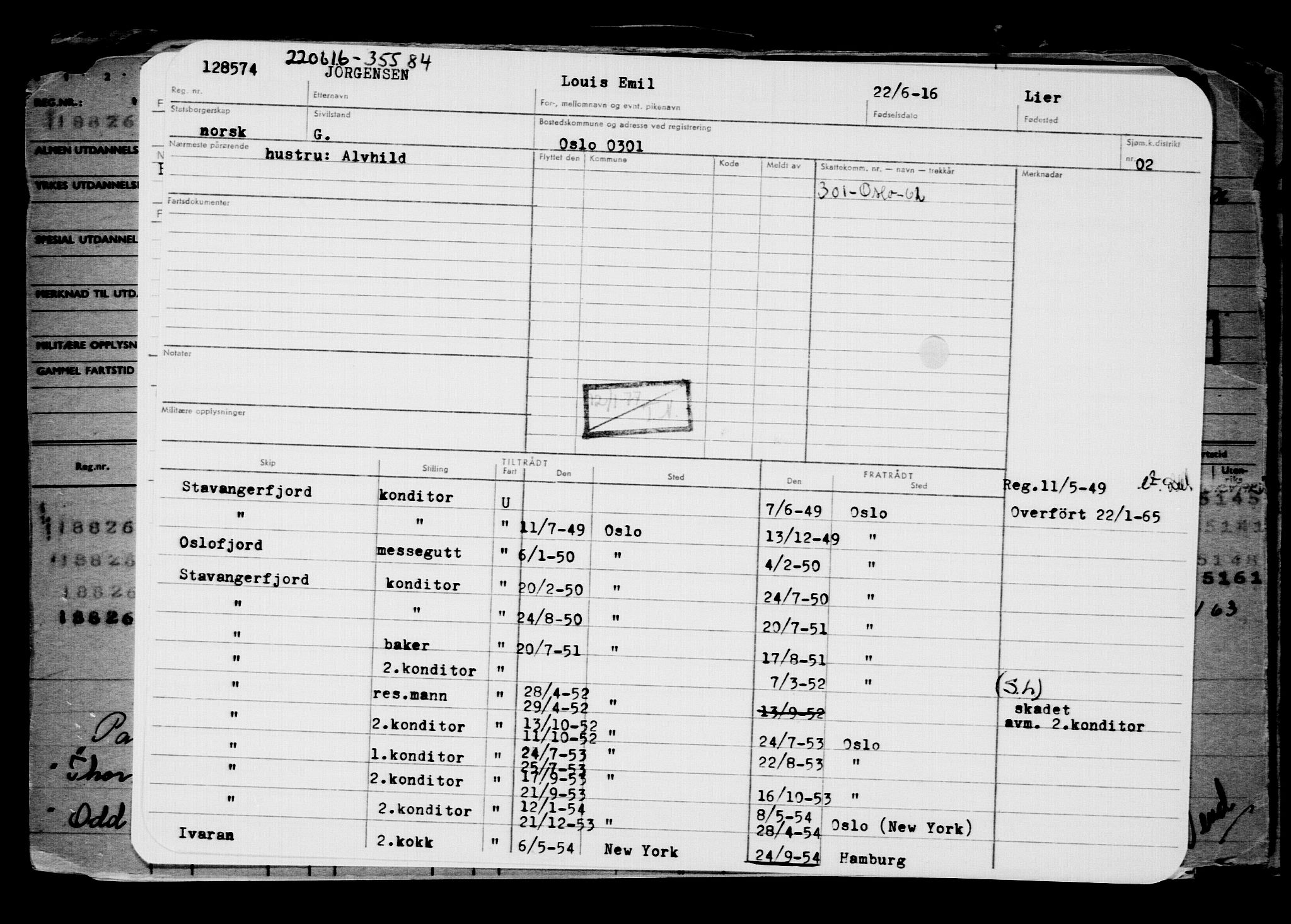 Direktoratet for sjømenn, AV/RA-S-3545/G/Gb/L0140: Hovedkort, 1916, p. 263