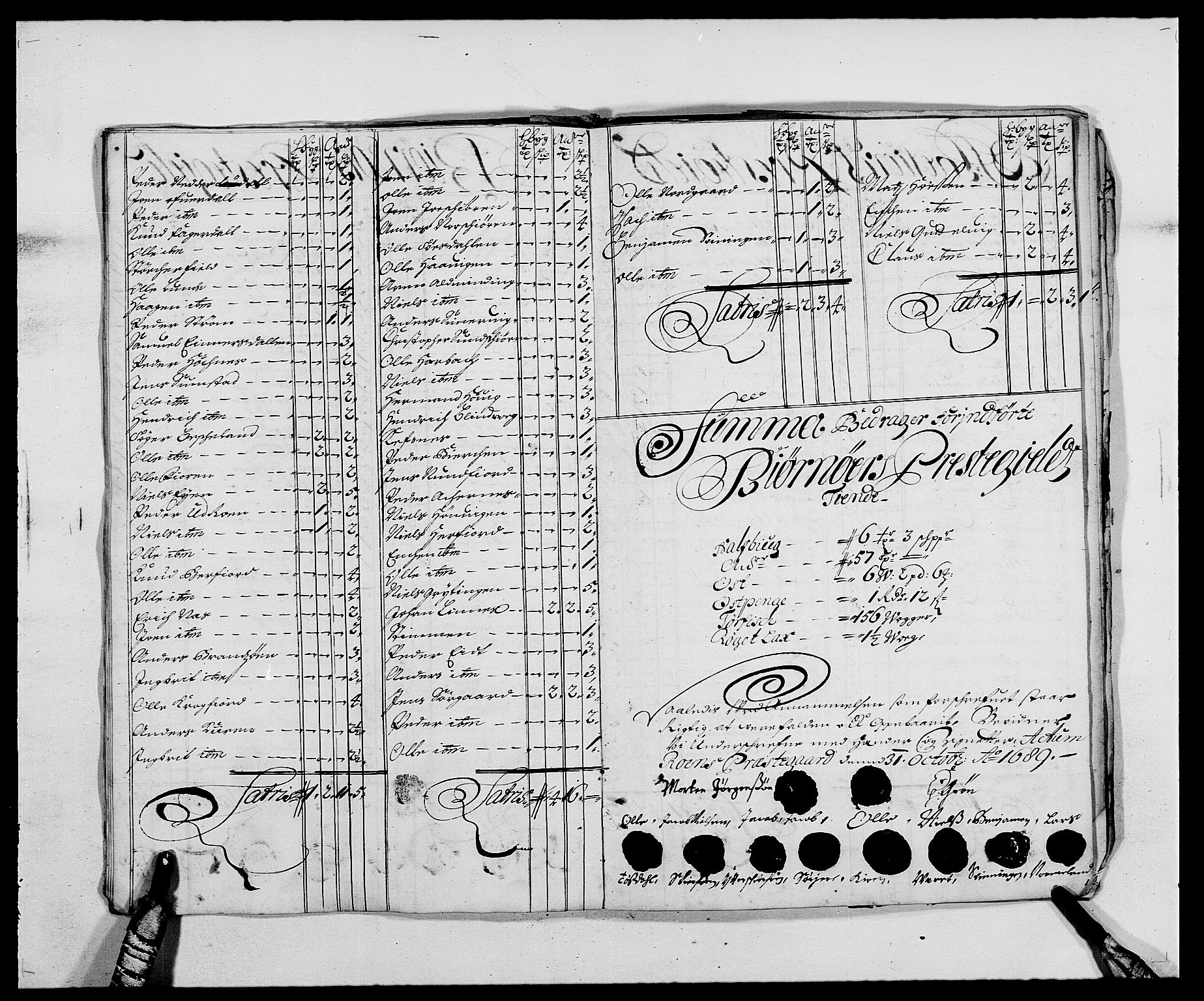 Rentekammeret inntil 1814, Reviderte regnskaper, Fogderegnskap, AV/RA-EA-4092/R57/L3847: Fogderegnskap Fosen, 1689, p. 126