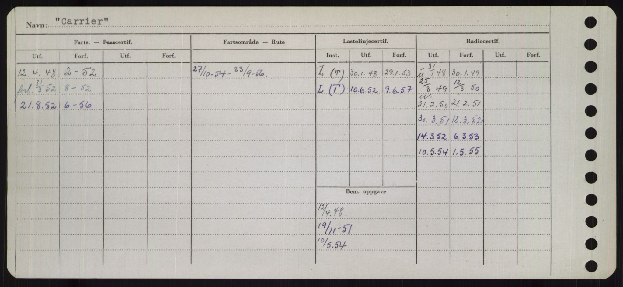 Sjøfartsdirektoratet med forløpere, Skipsmålingen, AV/RA-S-1627/H/Hb/L0001: Fartøy, A-D, p. 430