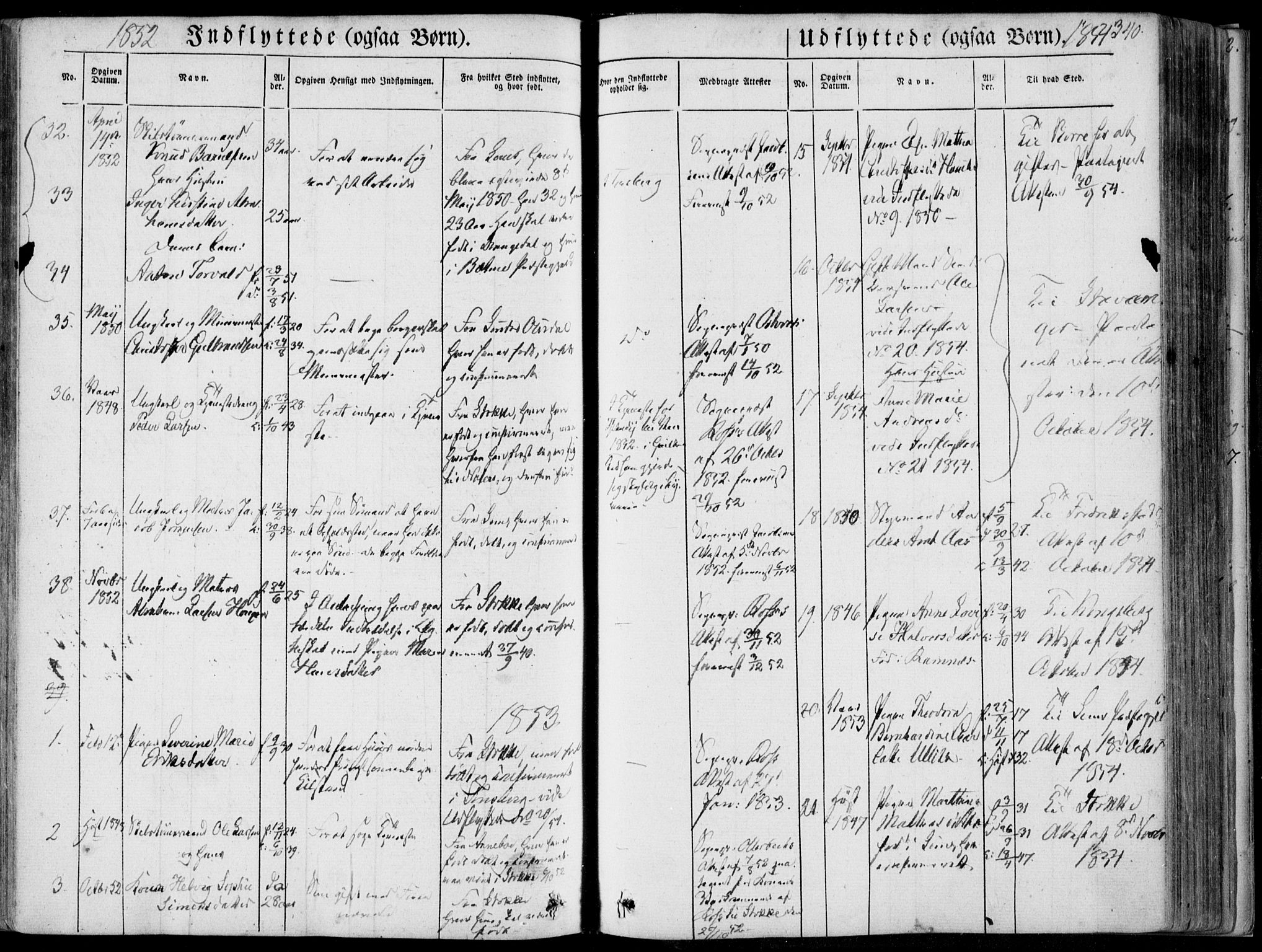 Tønsberg kirkebøker, AV/SAKO-A-330/F/Fa/L0007: Parish register (official) no. I 7, 1845-1854, p. 340