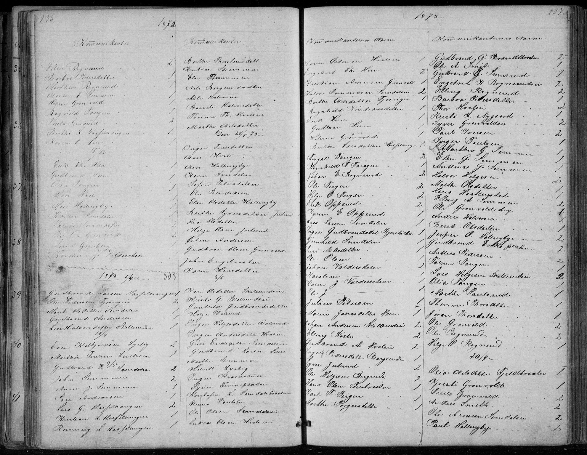 Ådal kirkebøker, SAKO/A-248/G/Gc/L0001: Parish register (copy) no. III 1, 1862-1898, p. 236-237