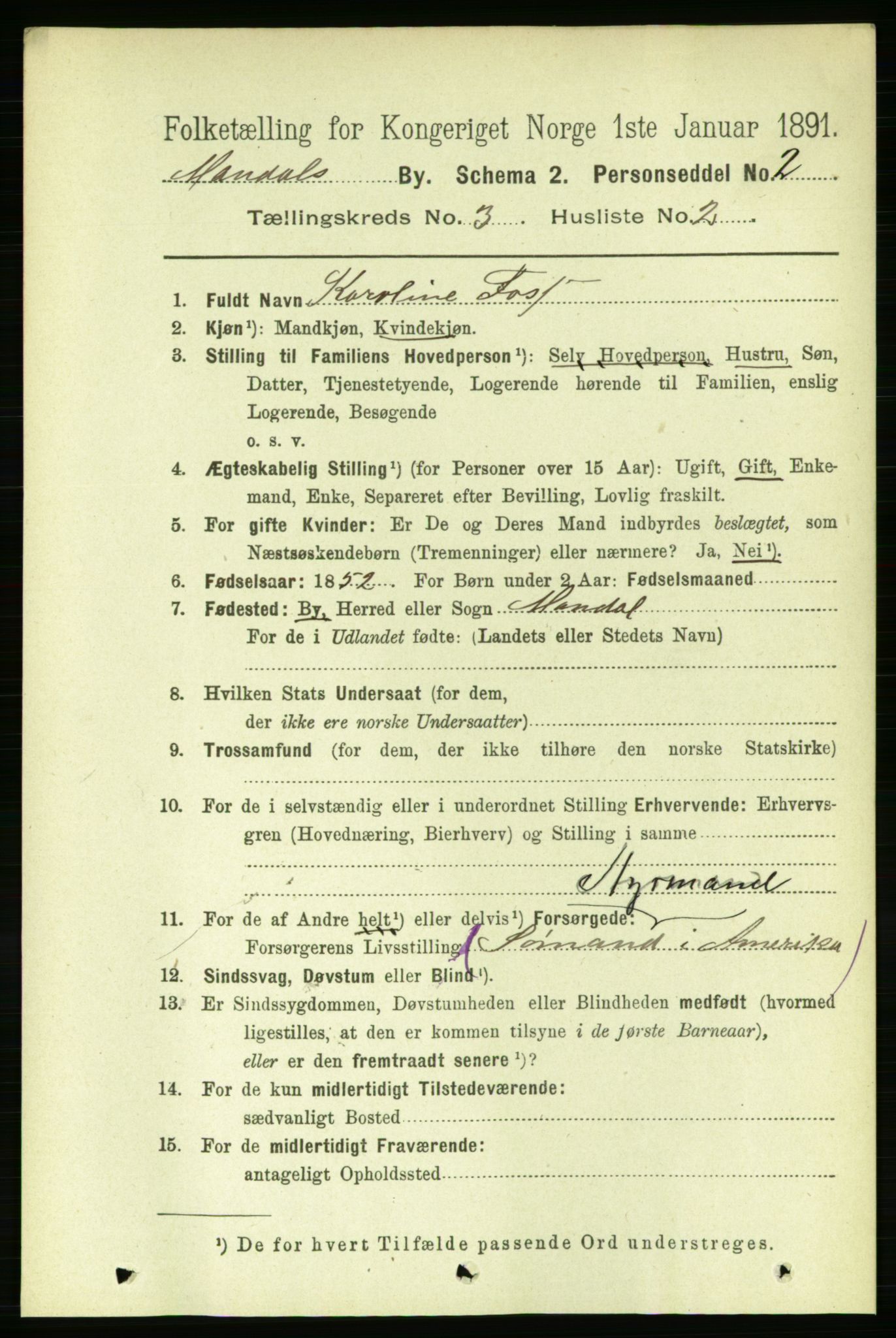 RA, 1891 census for 1002 Mandal, 1891, p. 1618