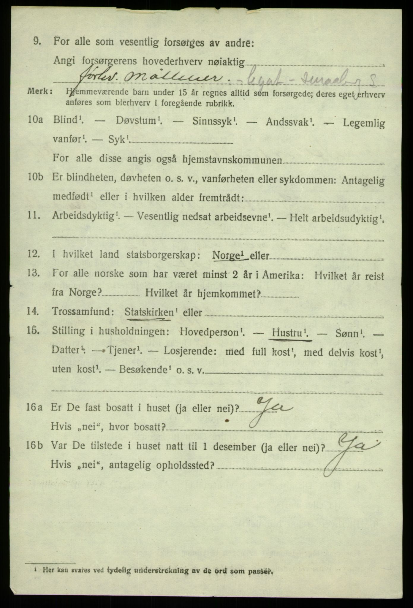 SAB, 1920 census for Alversund, 1920, p. 8243