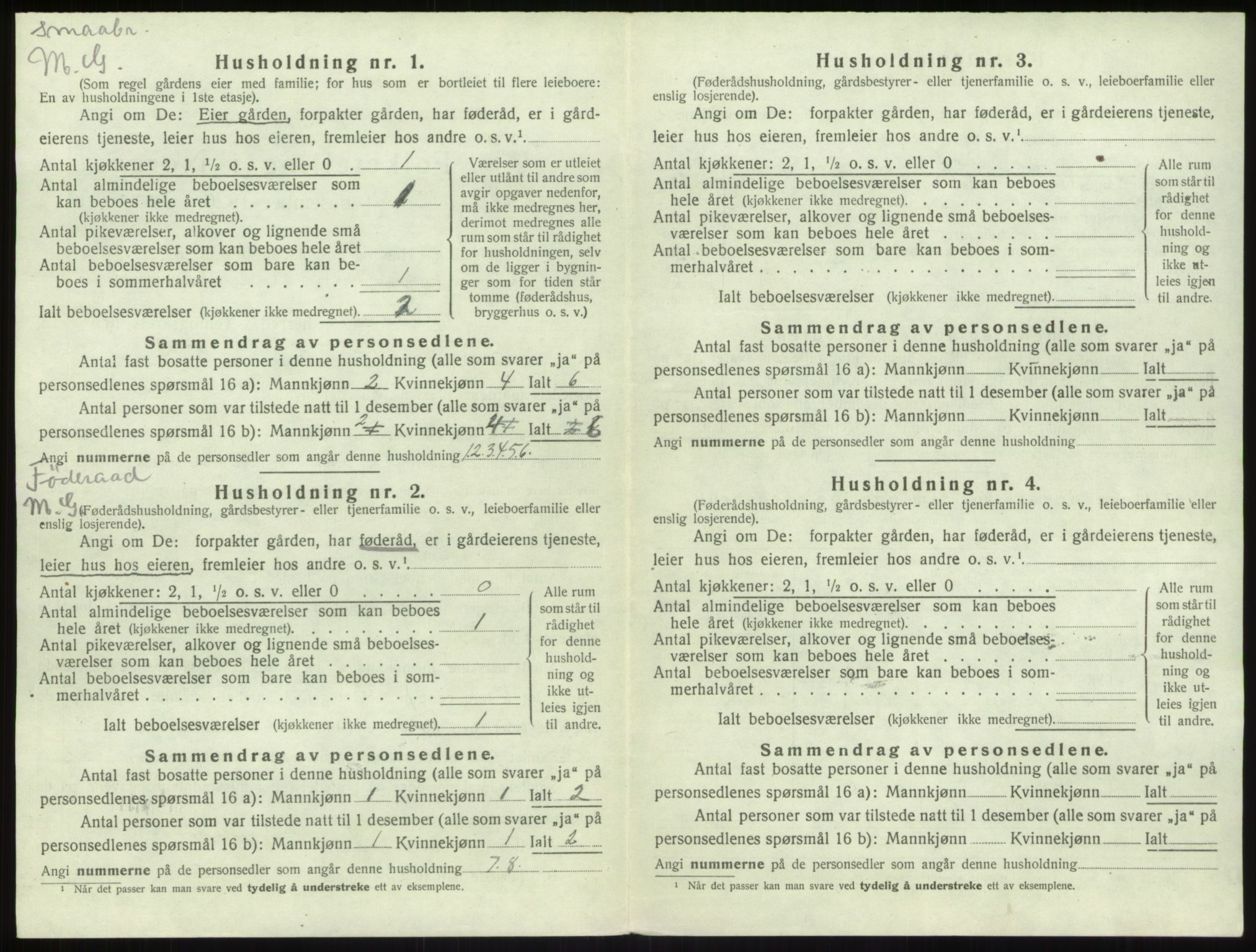 SAB, 1920 census for Leikanger, 1920, p. 865