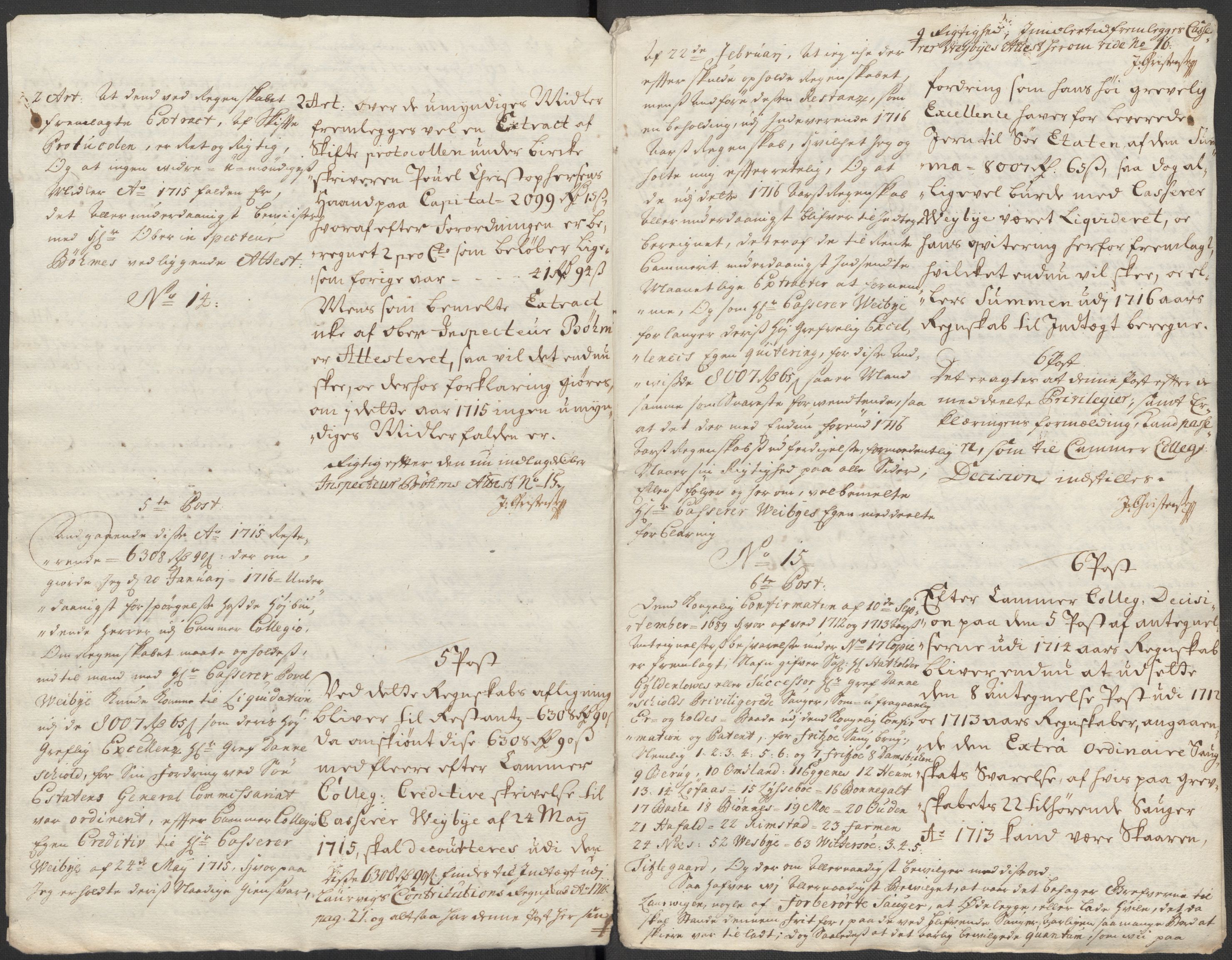 Rentekammeret inntil 1814, Reviderte regnskaper, Fogderegnskap, RA/EA-4092/R33/L1986: Fogderegnskap Larvik grevskap, 1714-1715, p. 565