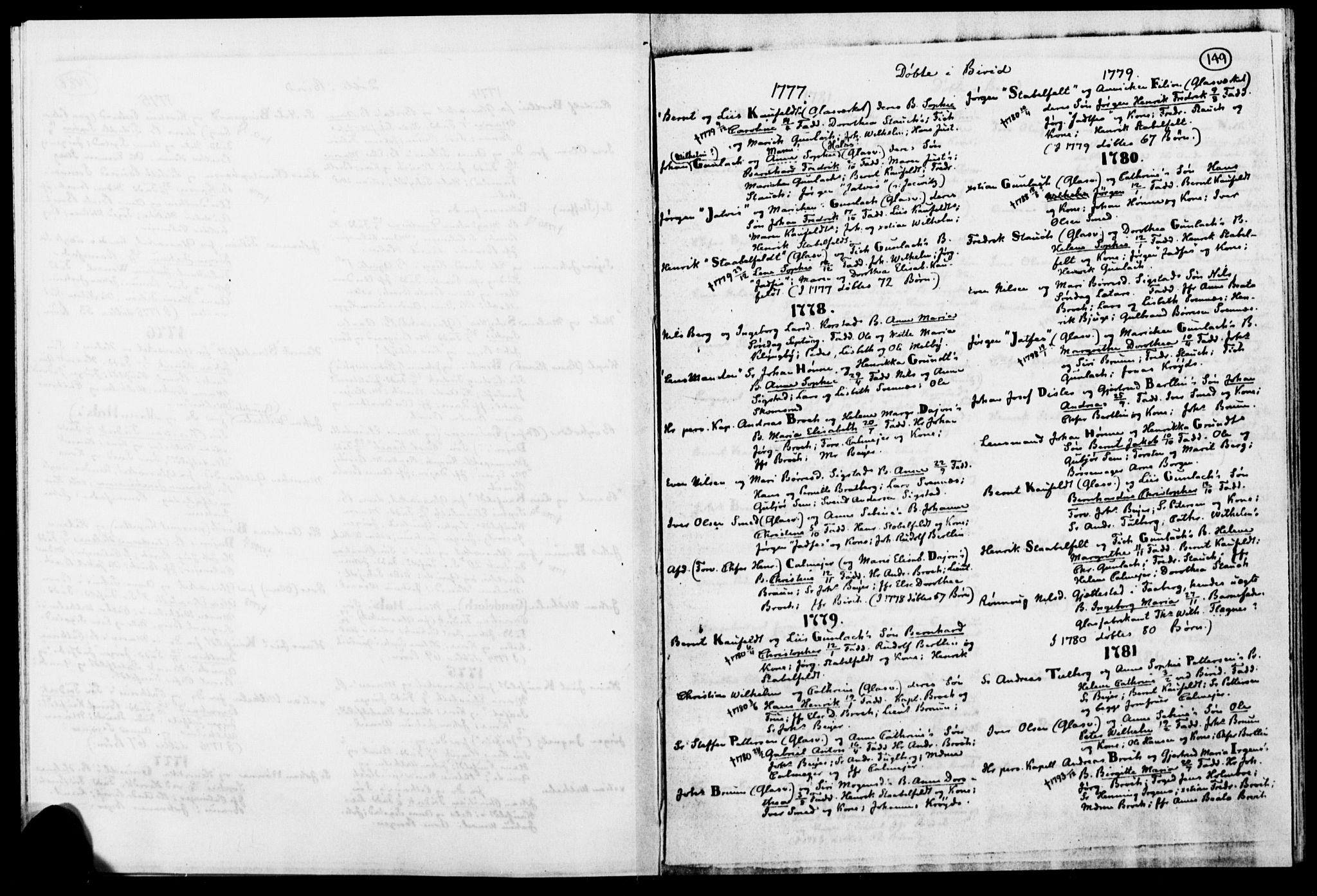 Lassens samlinger, RA/PA-0051/F/Fc: Parish register (official) no. L0081, 1730-1879, p. 149