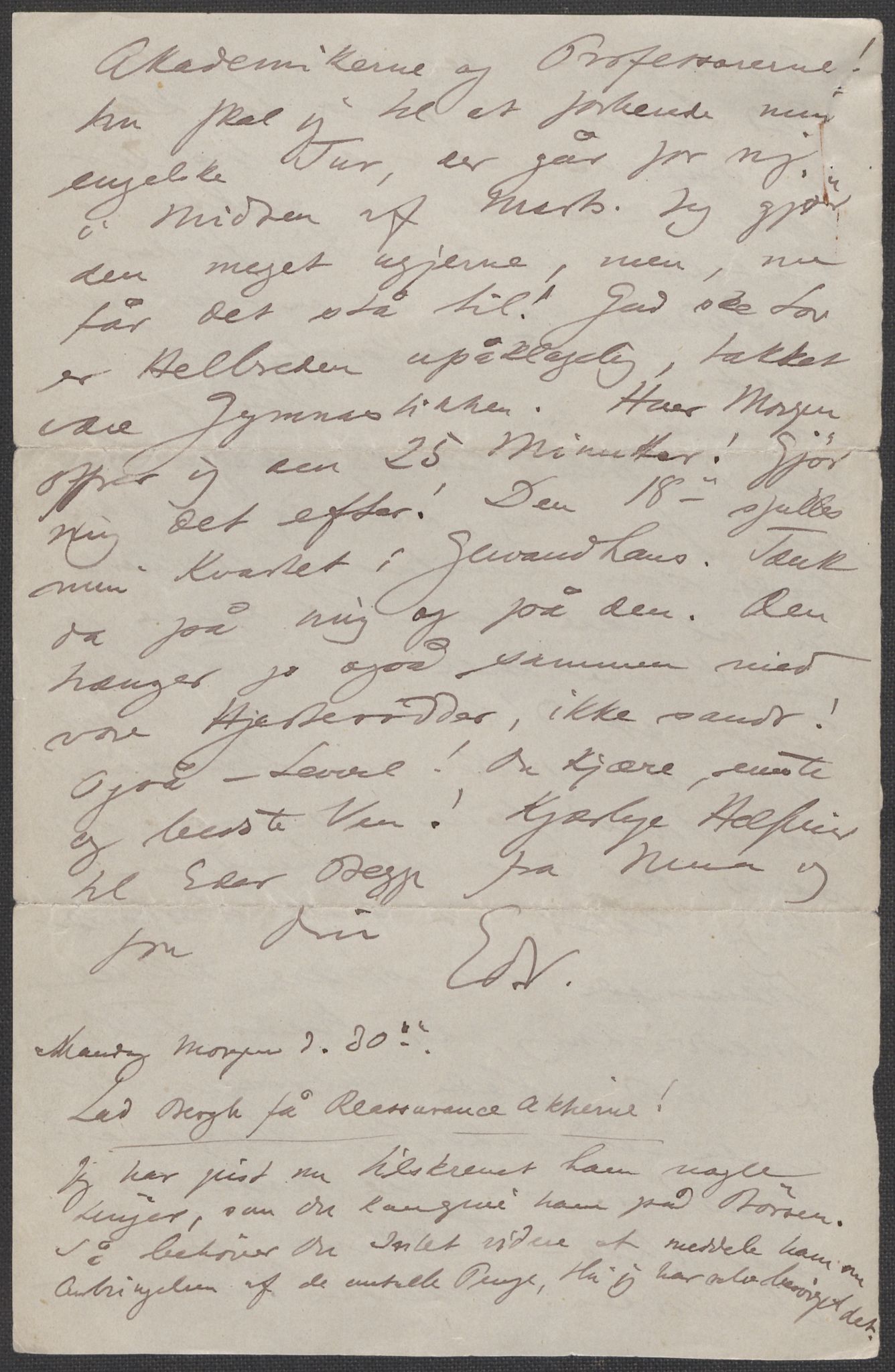 Beyer, Frants, AV/RA-PA-0132/F/L0001: Brev fra Edvard Grieg til Frantz Beyer og "En del optegnelser som kan tjene til kommentar til brevene" av Marie Beyer, 1872-1907, p. 256