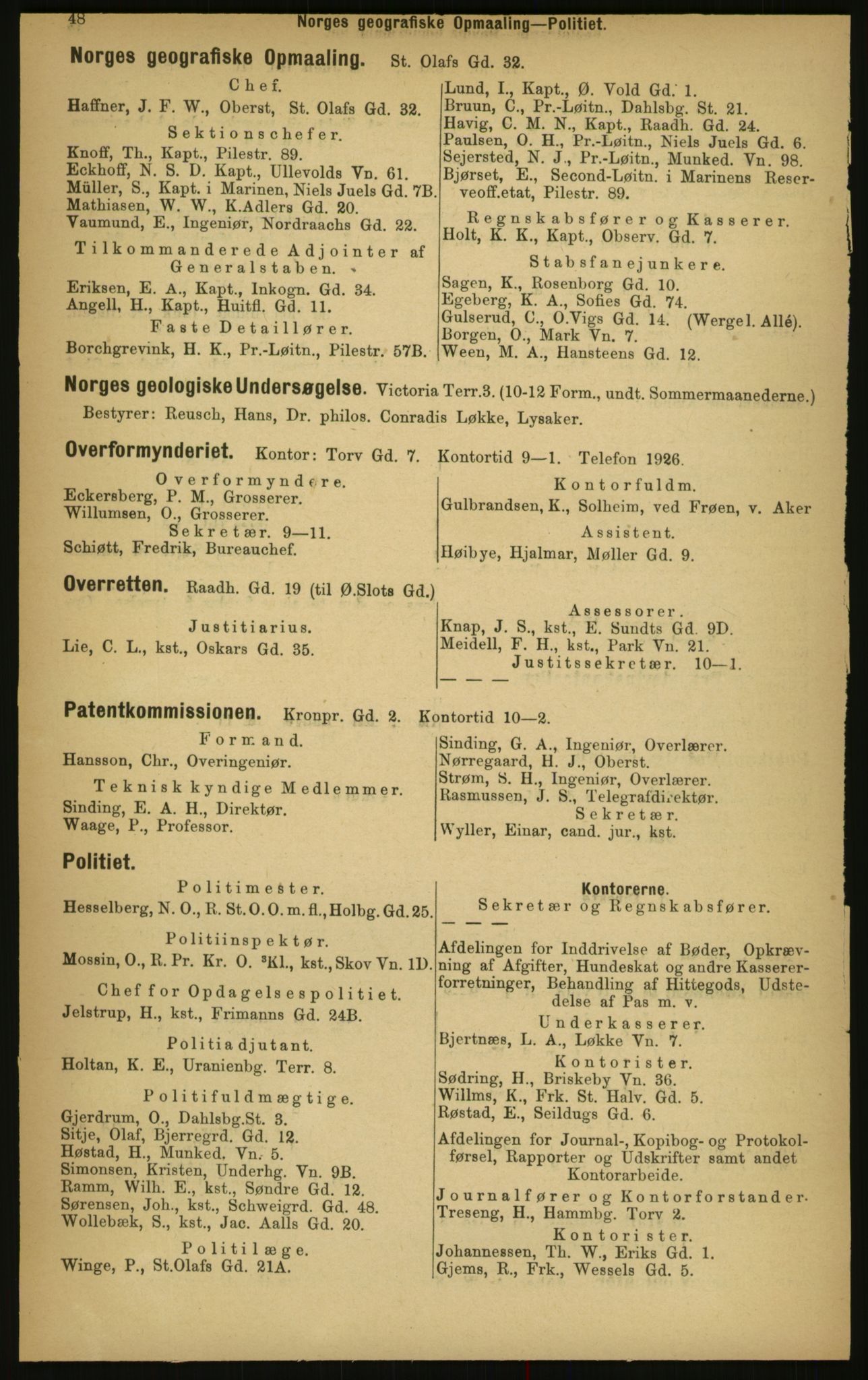 Kristiania/Oslo adressebok, PUBL/-, 1897, p. 48