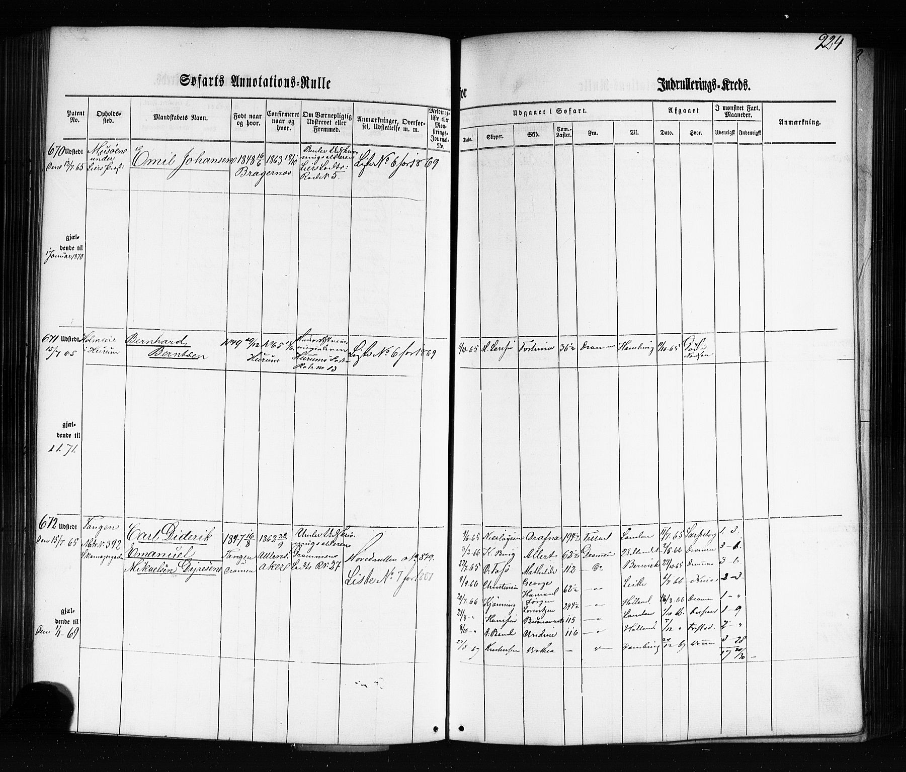 Drammen innrulleringsdistrikt, AV/SAKO-A-781/F/Fb/L0002: Annotasjonsrulle, 1860-1868, p. 236