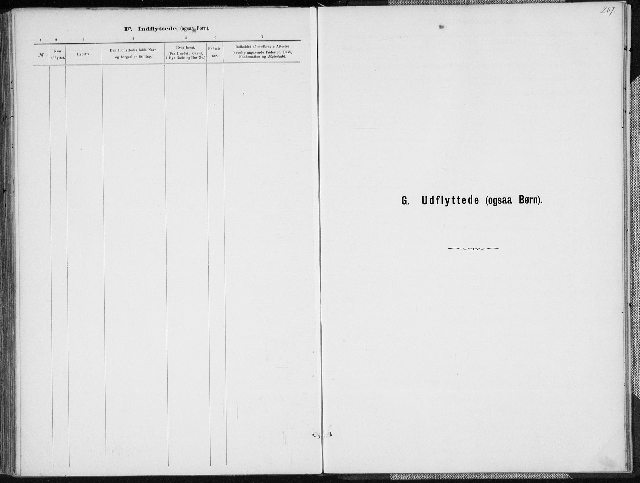 Holum sokneprestkontor, SAK/1111-0022/F/Fa/Faa/L0007: Parish register (official) no. A 7, 1884-1907, p. 207