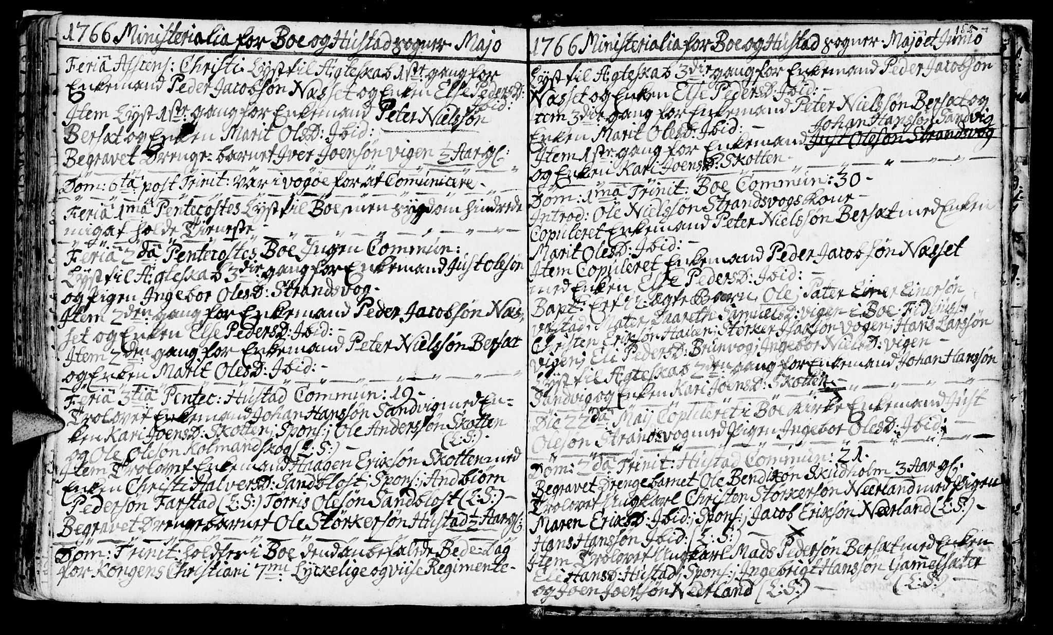 Ministerialprotokoller, klokkerbøker og fødselsregistre - Møre og Romsdal, AV/SAT-A-1454/566/L0760: Parish register (official) no. 566A01, 1739-1766, p. 152