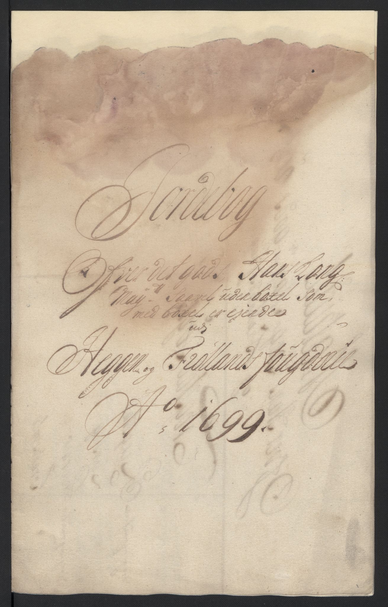 Rentekammeret inntil 1814, Reviderte regnskaper, Fogderegnskap, AV/RA-EA-4092/R07/L0289: Fogderegnskap Rakkestad, Heggen og Frøland, 1699, p. 23