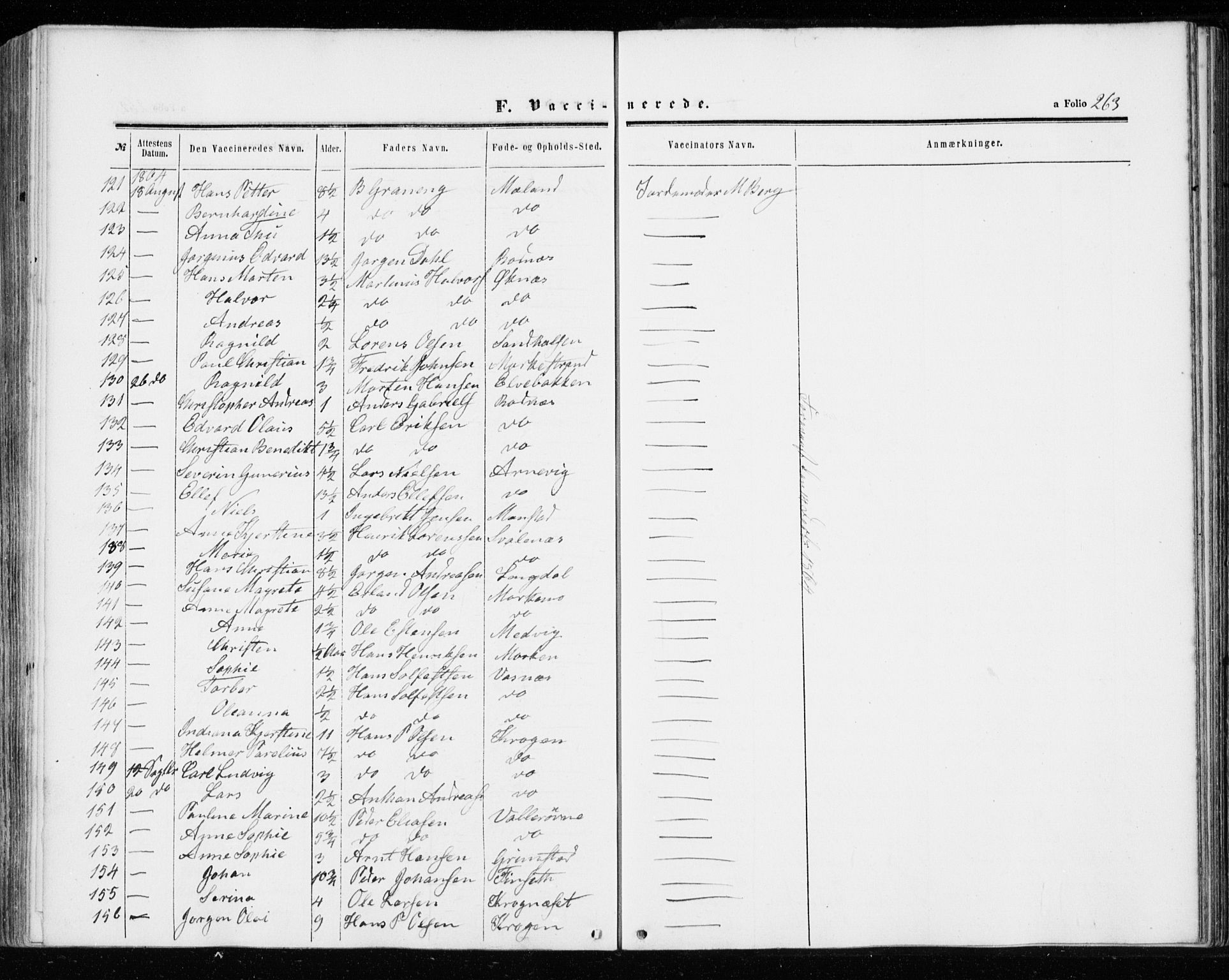 Ministerialprotokoller, klokkerbøker og fødselsregistre - Sør-Trøndelag, SAT/A-1456/655/L0678: Parish register (official) no. 655A07, 1861-1873, p. 263